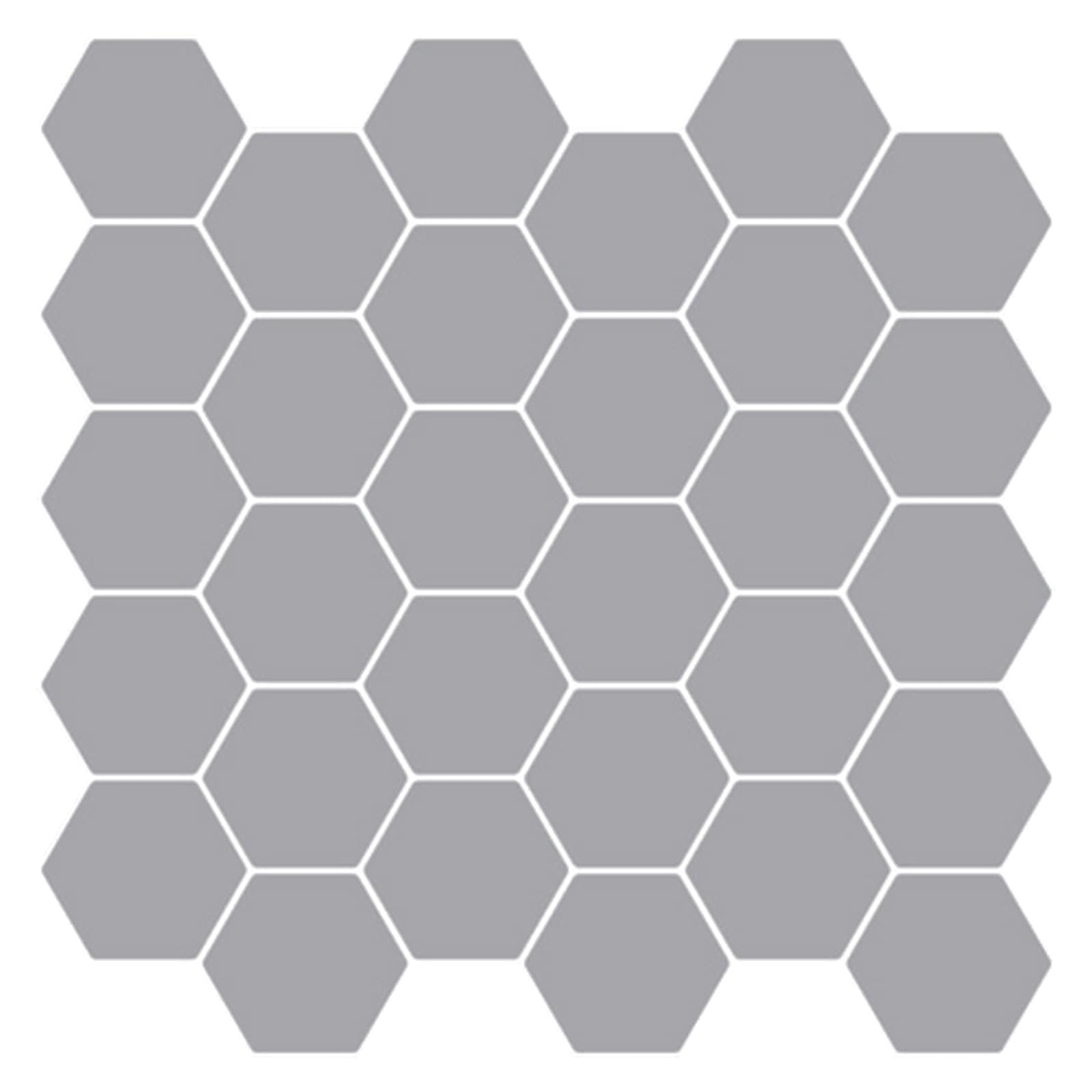 vidaXL Sechseckige Fliese 20 pcs Grau 30 x 30 cm Polyurethan und PET