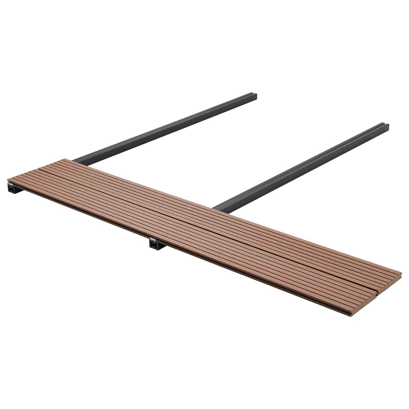 vidaXL Terrassendiele 6 pcs Hellbraun WPC