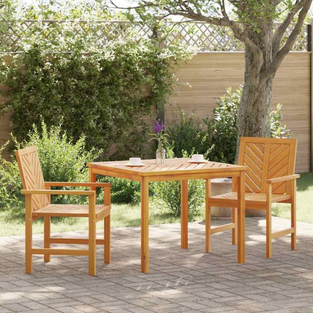 vidaXL Garten Essgruppe 3 Stk. Braun Massivholz Akazie