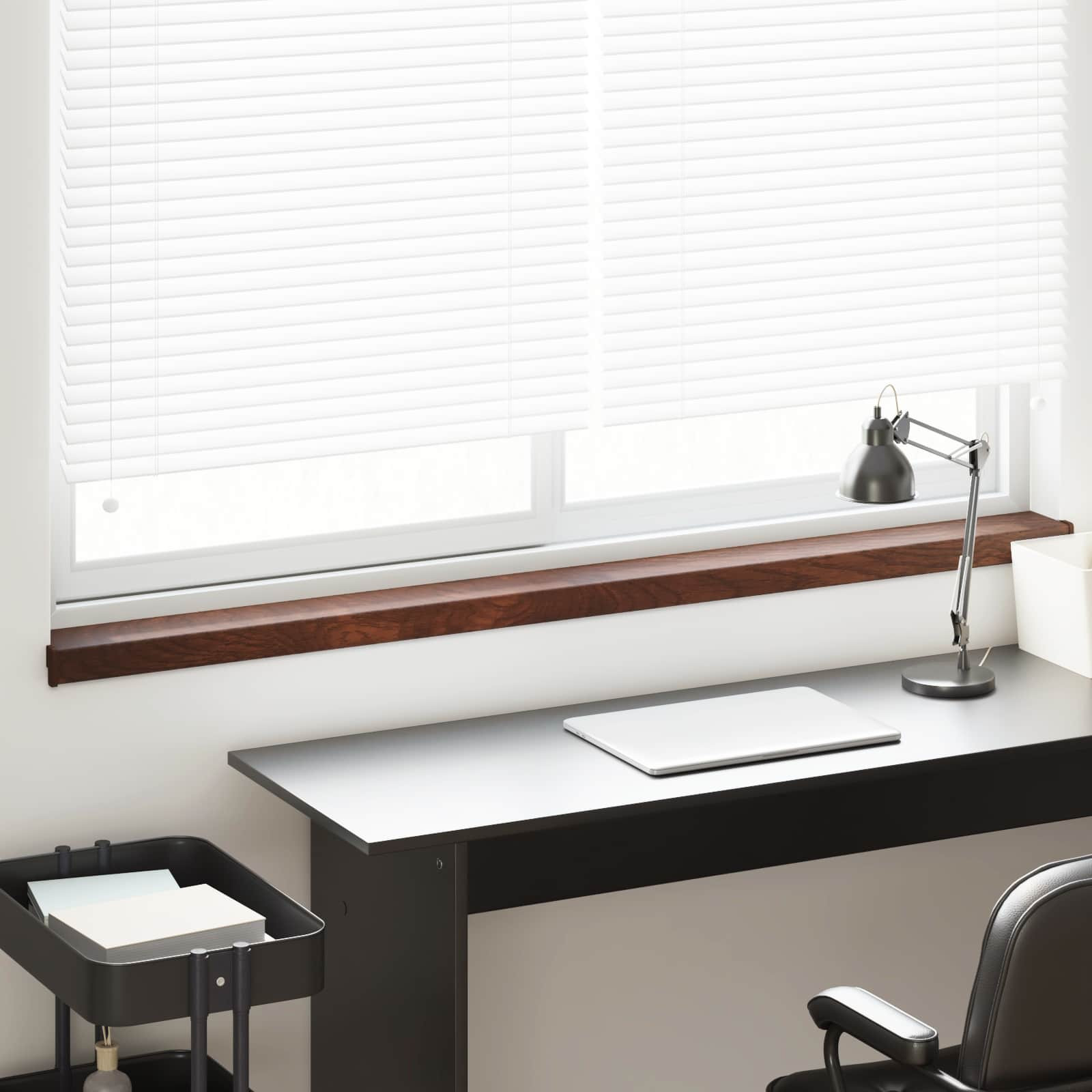 vidaXL Fensterbank Braunes Holz 120 x 10 x 4,5 cm PVC