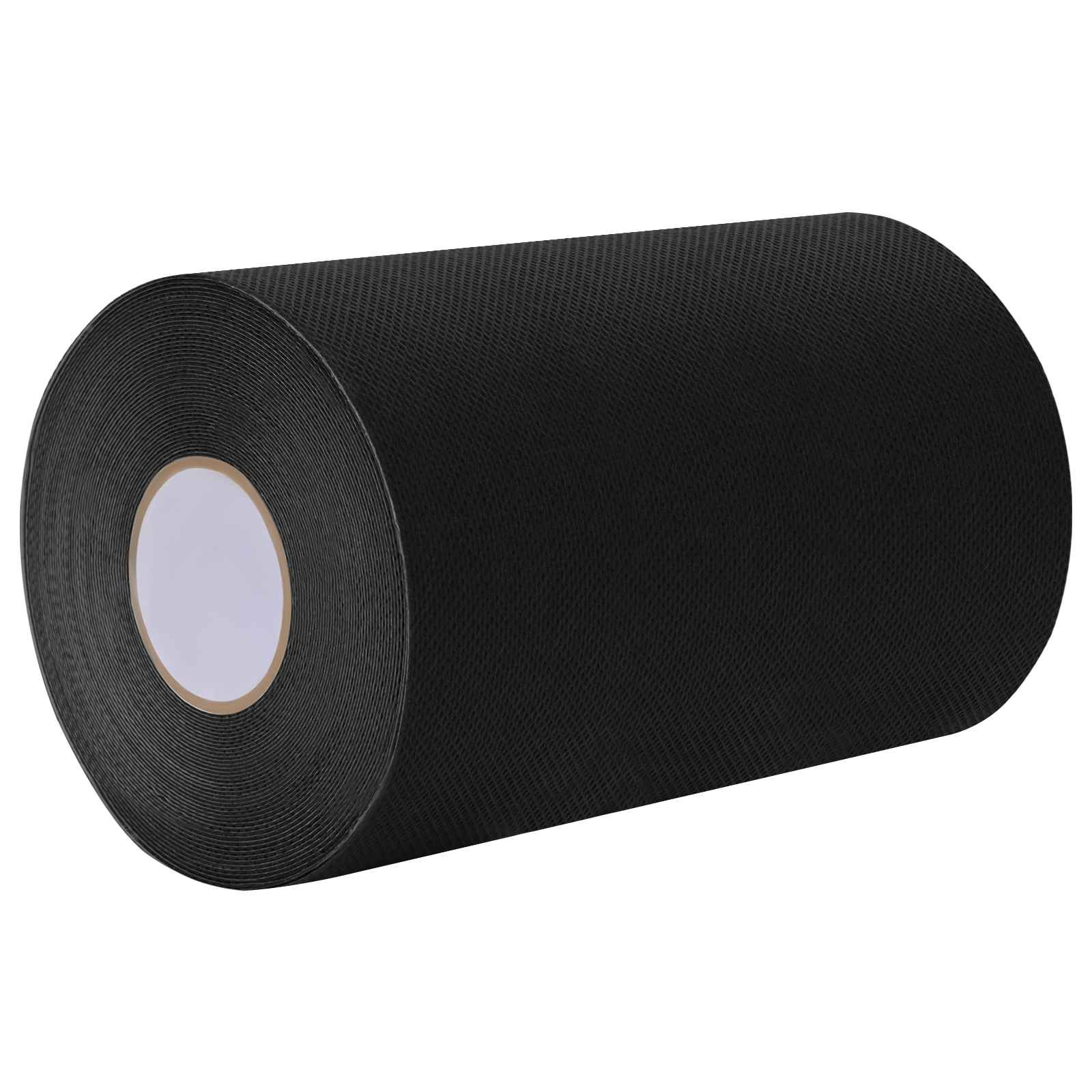 vidaXL Selbstklebendes Kunstrasenband Schwarz 15 cm x 20 m Vliesstoff
