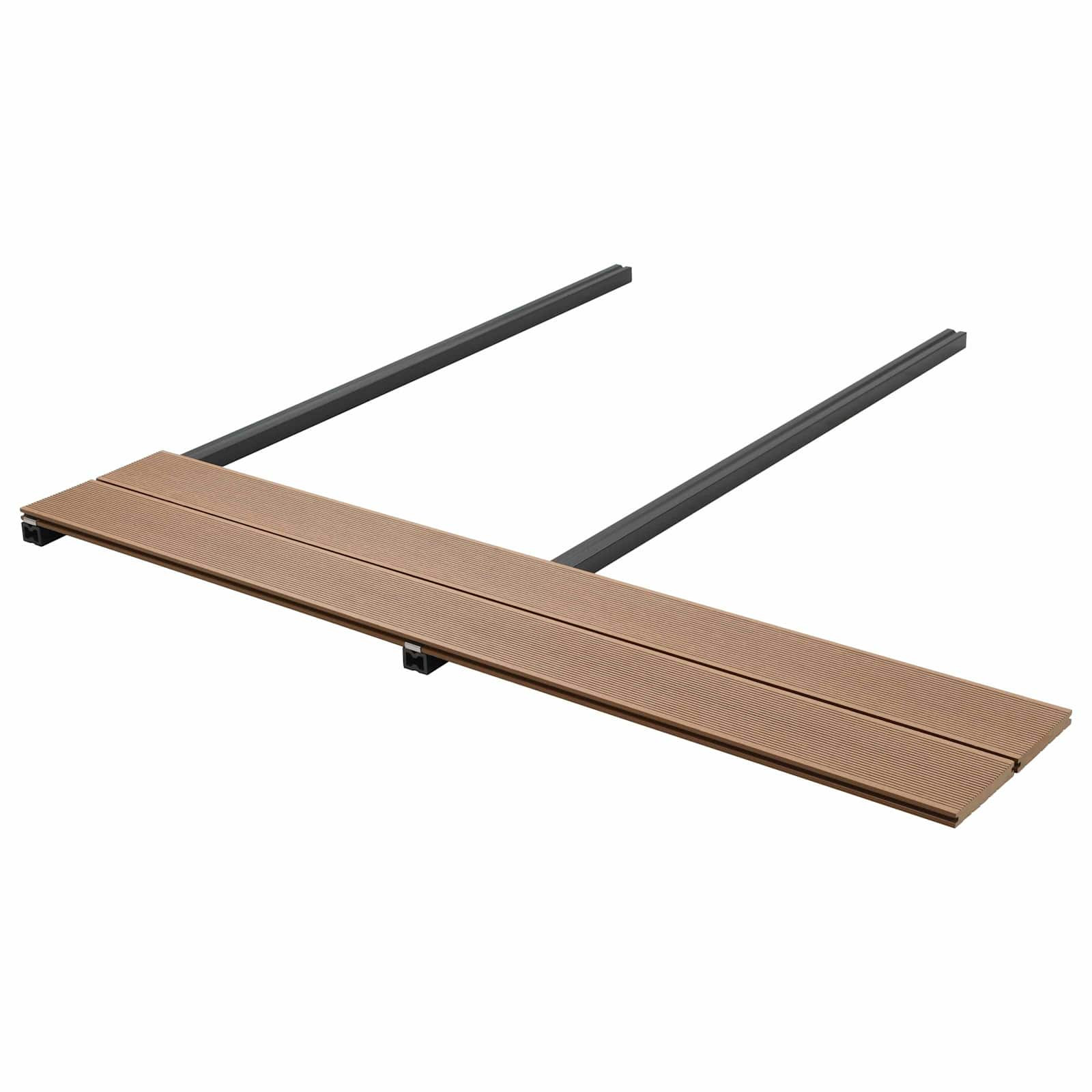 vidaXL Terrassendiele 4 pcs Teak WPC
