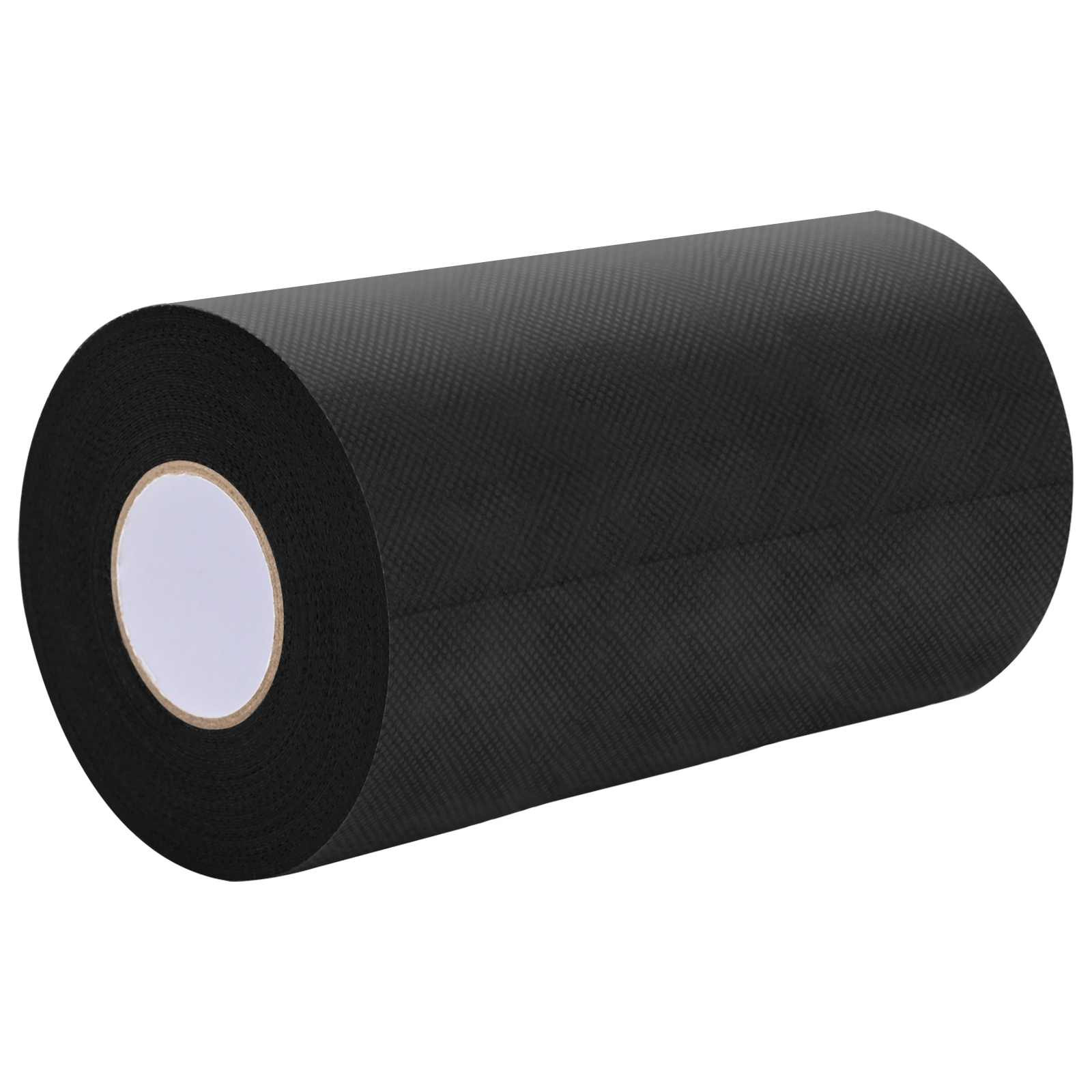 vidaXL Selbstklebendes Kunstrasenband Schwarz 20 x 0,15 cm Vliesstoff