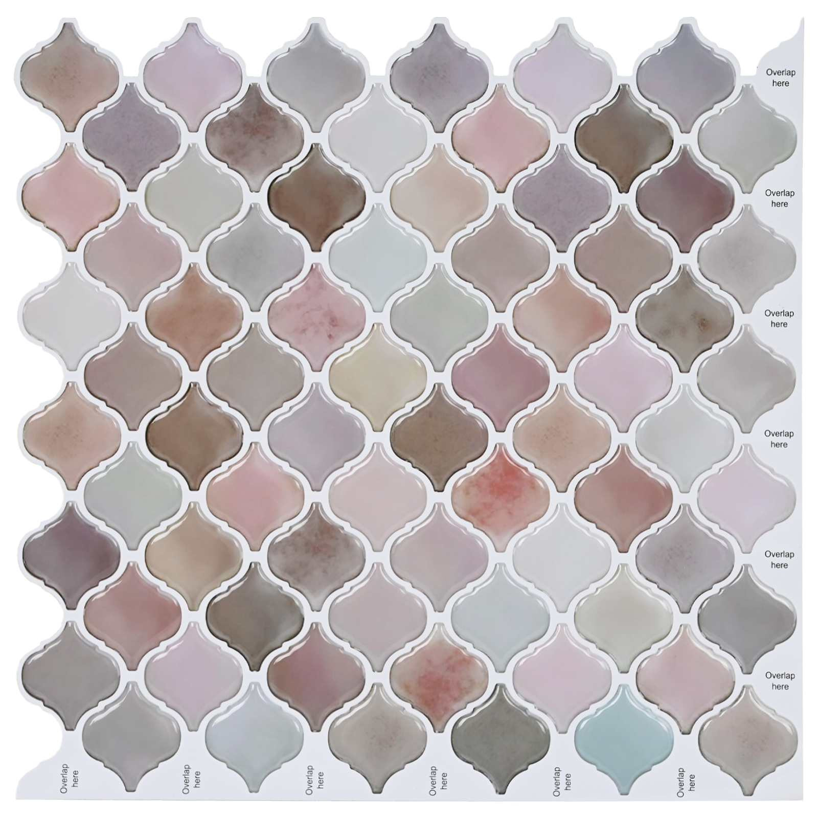 vidaXL Lanturn Fliese 20 pcs Beige 27 x 27 cm Polyurethan und PET