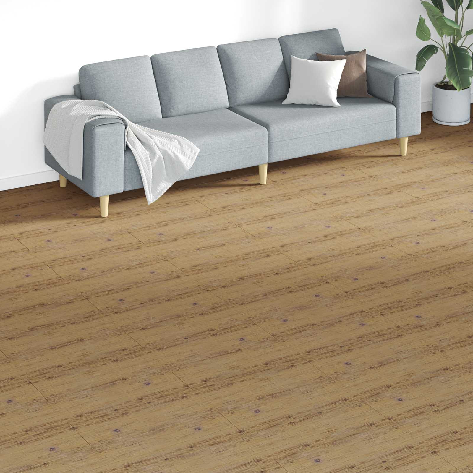 vidaXL Bodenplanken 18 pcs Walnussbraun 5,26 m² PVC