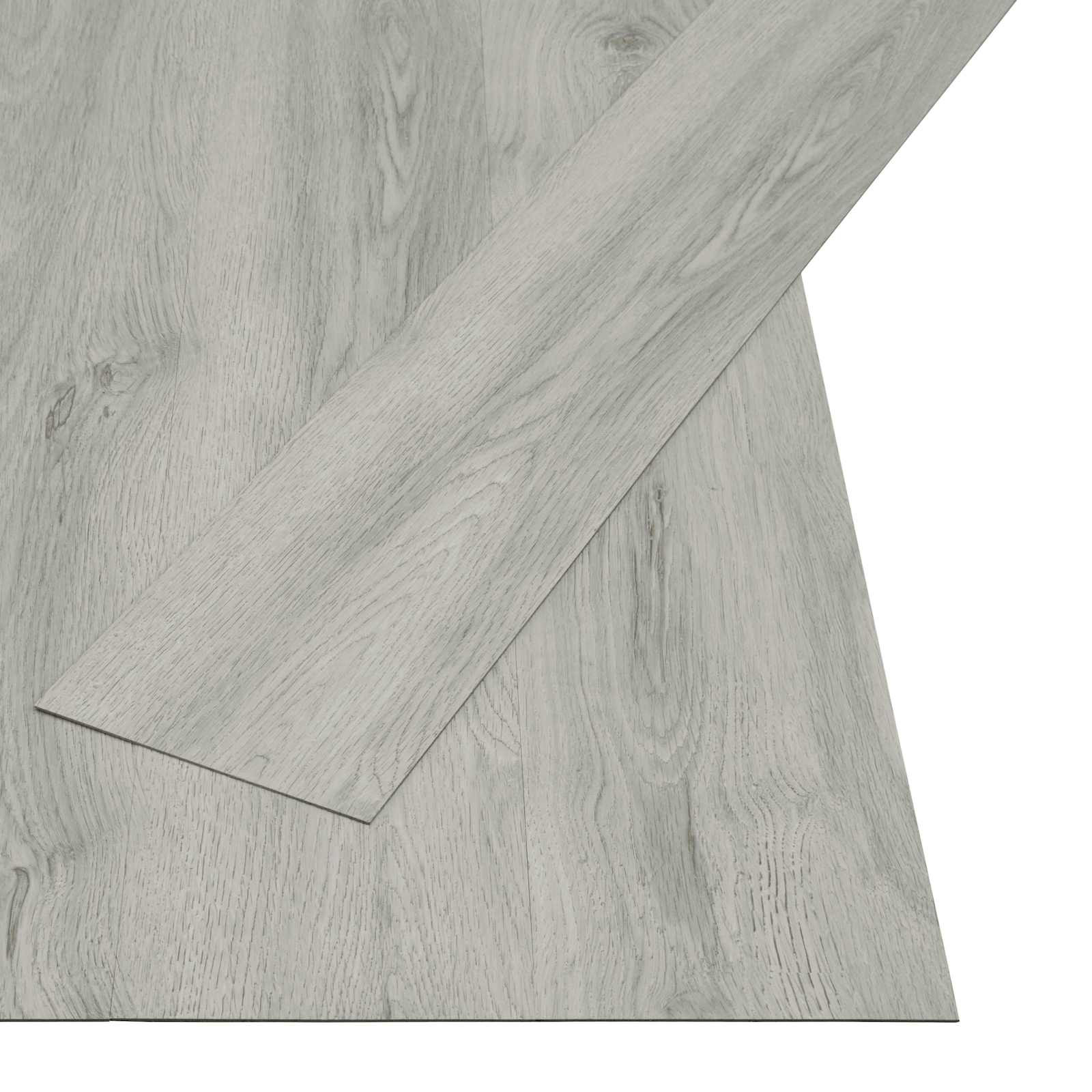 vidaXL Selbstklebende Bodenbelagsdiele 32 pcs Hellgrau 4,46 m² PVC