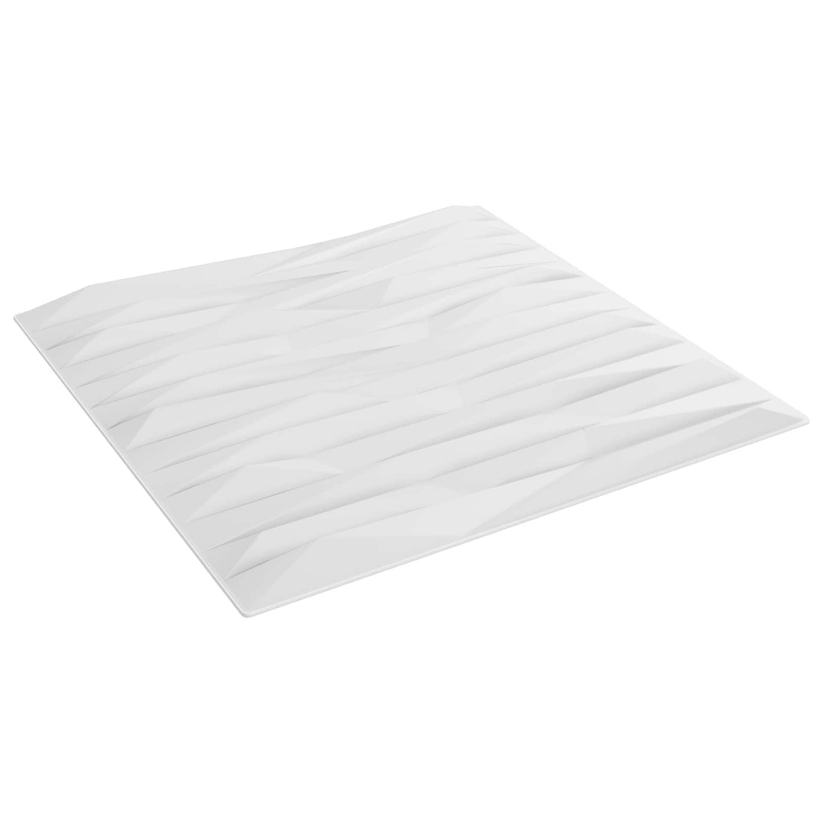 vidaXL Wandpaneele 24 pcs Weiß Stein 50 x 50 cm XPS Schaum