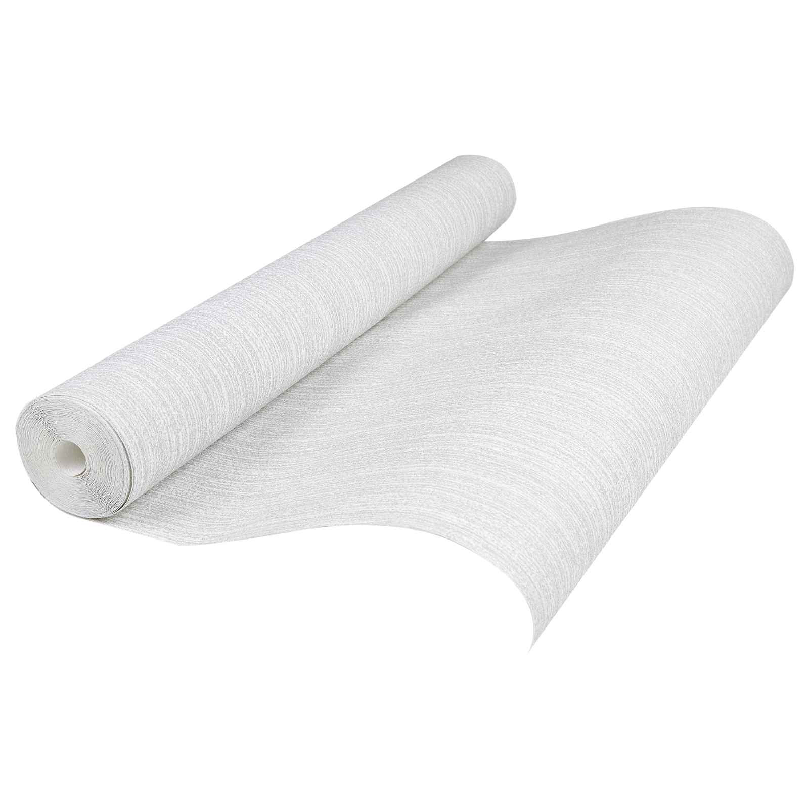 vidaXL 3D Solid Tapete Gestreift Hellgrau 10 x 0,53 m Vliesstoff