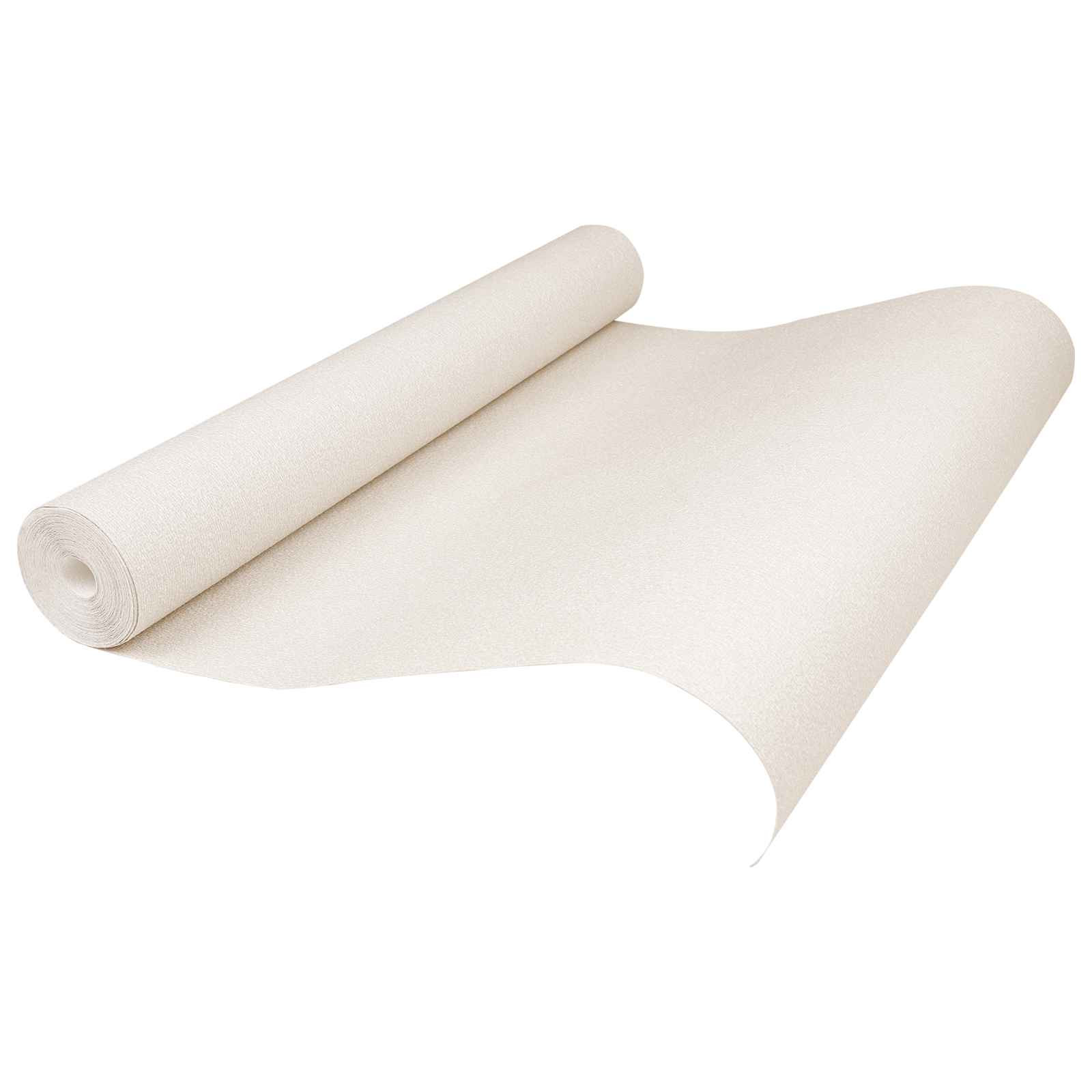 vidaXL 3D Solid Tapete Gestreift Creme 10 x 0,53 m Vliesstoff