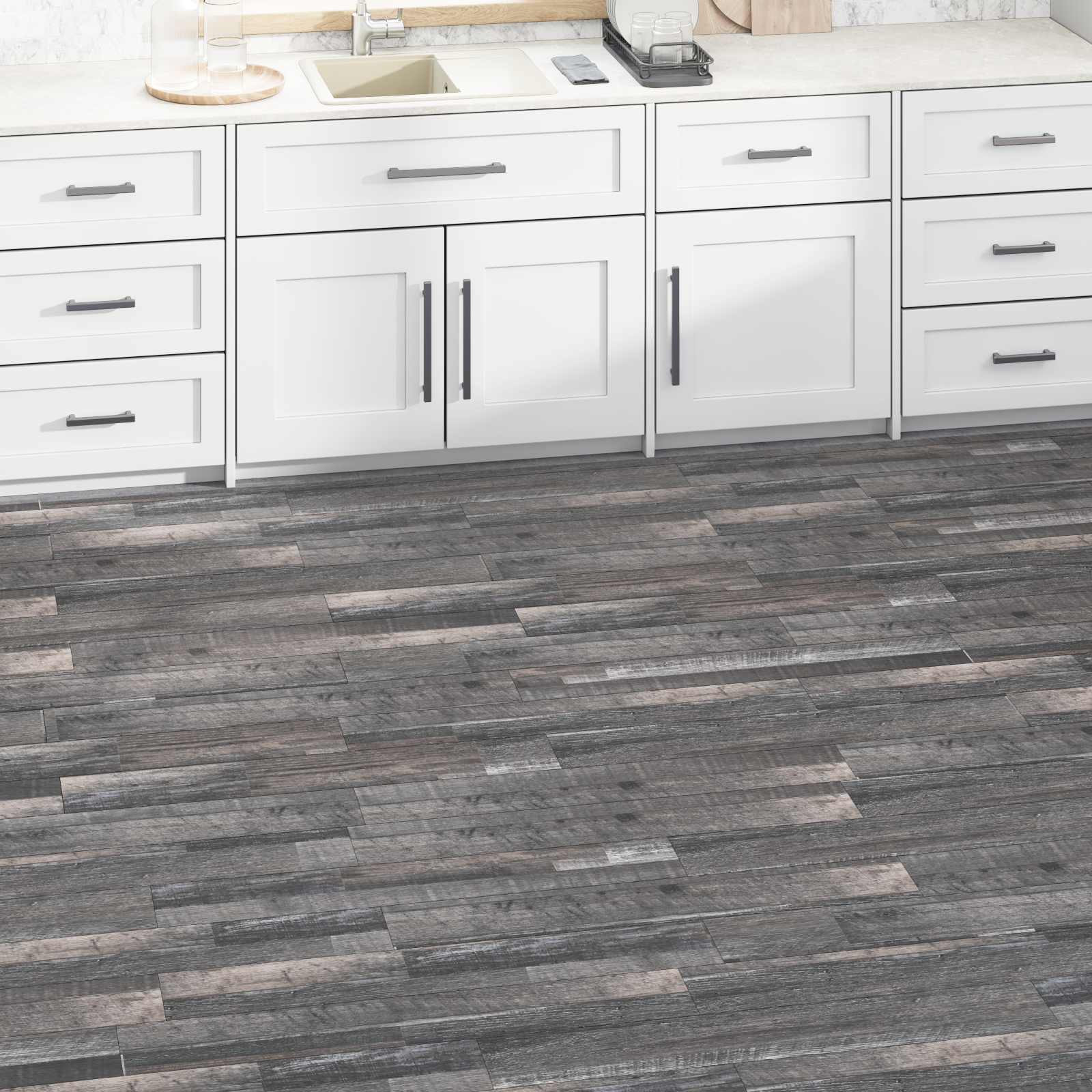 vidaXL Bodenplanken 5,02 m² 36 pcs PVC Industrielles Holz