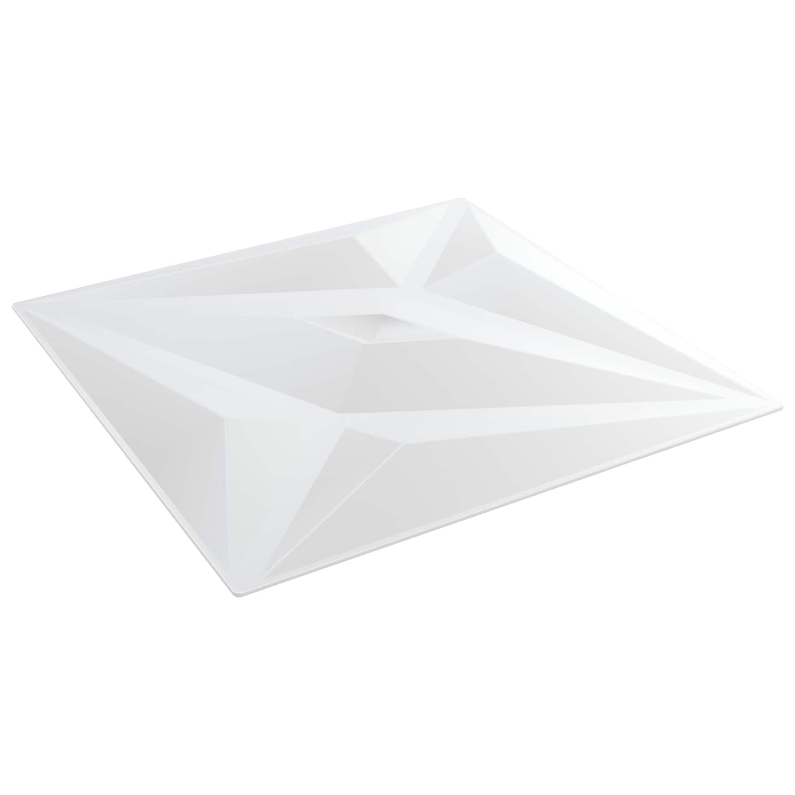 vidaXL Wandpaneele Stern 12 pcs Weißer Stern 50 x 50 cm XPS Schaum