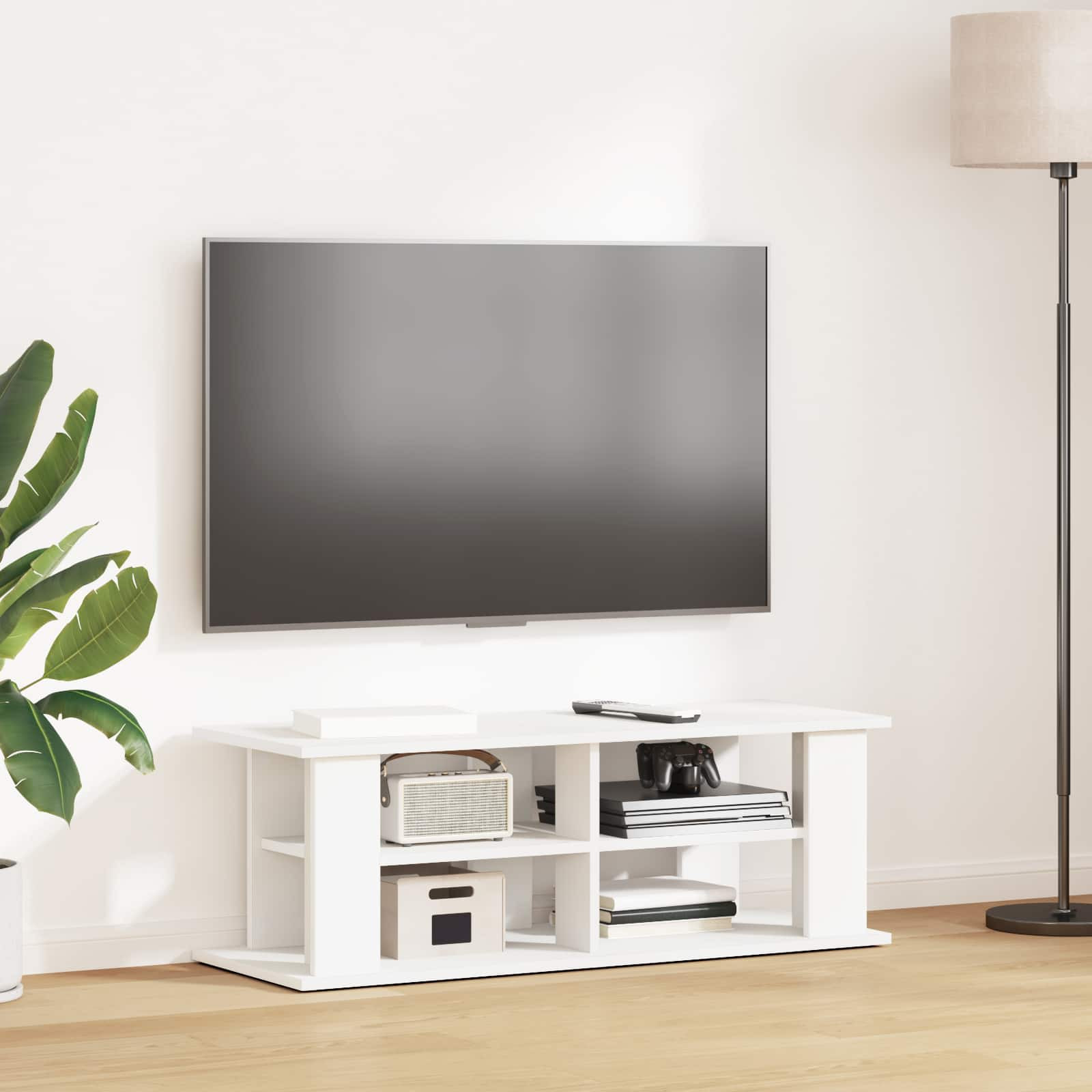 vidaXL TV-Ständer Weiß 96 x 35 x 33,5 cm