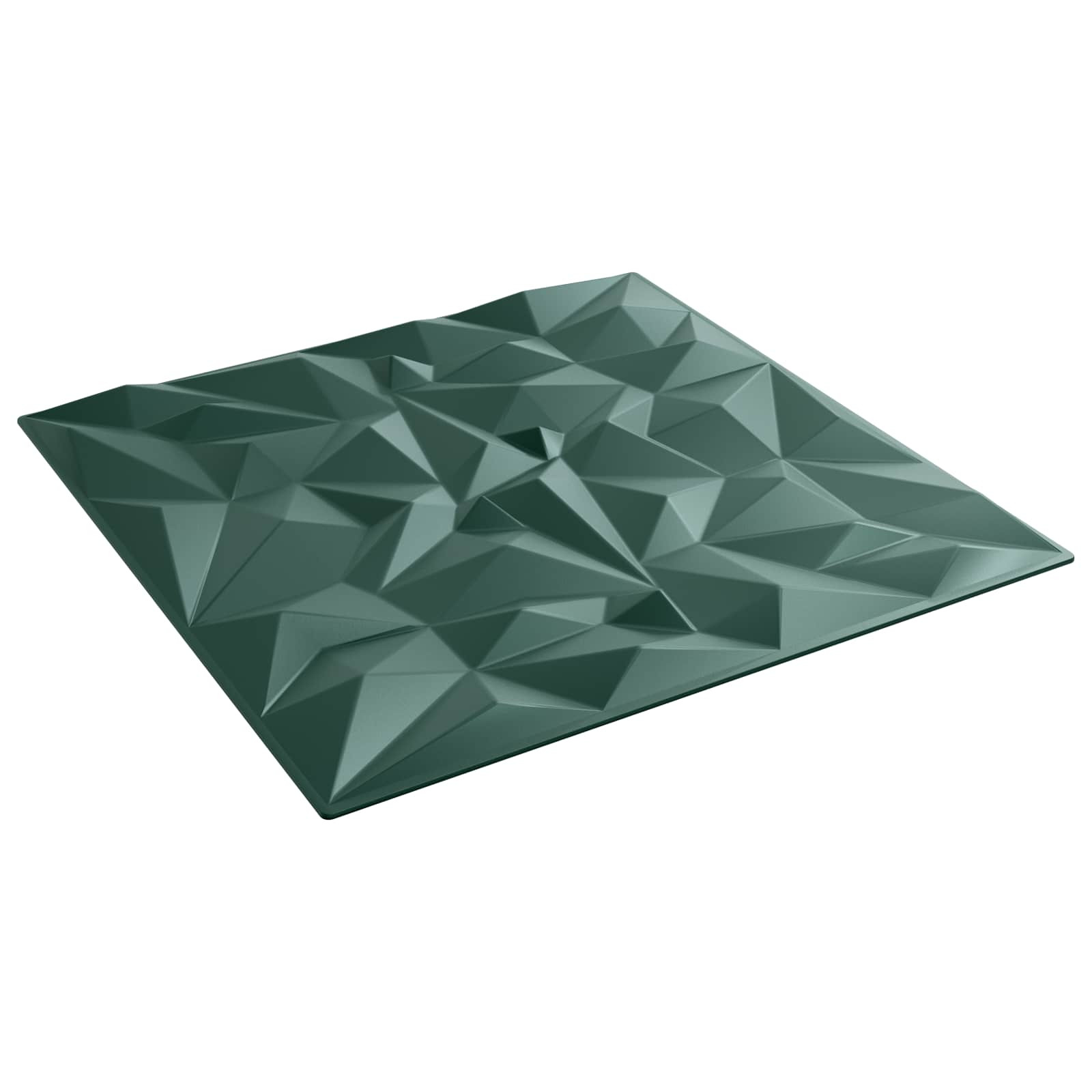 vidaXL Wandpaneele 48 pcs Amethyst Grün 50 x 50 cm XPS Schaum