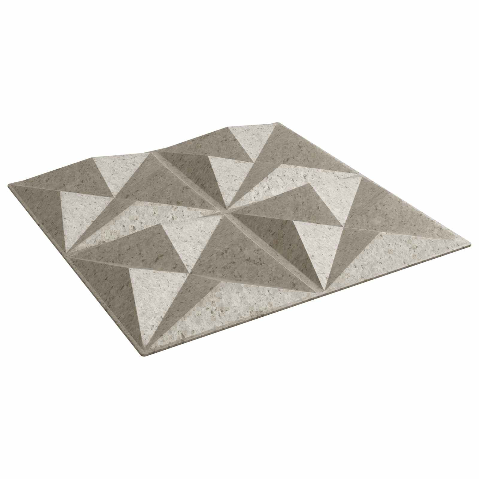 vidaXL Wandpaneele 48 pcs Origami beton 50 x 50 cm XPS Schaum