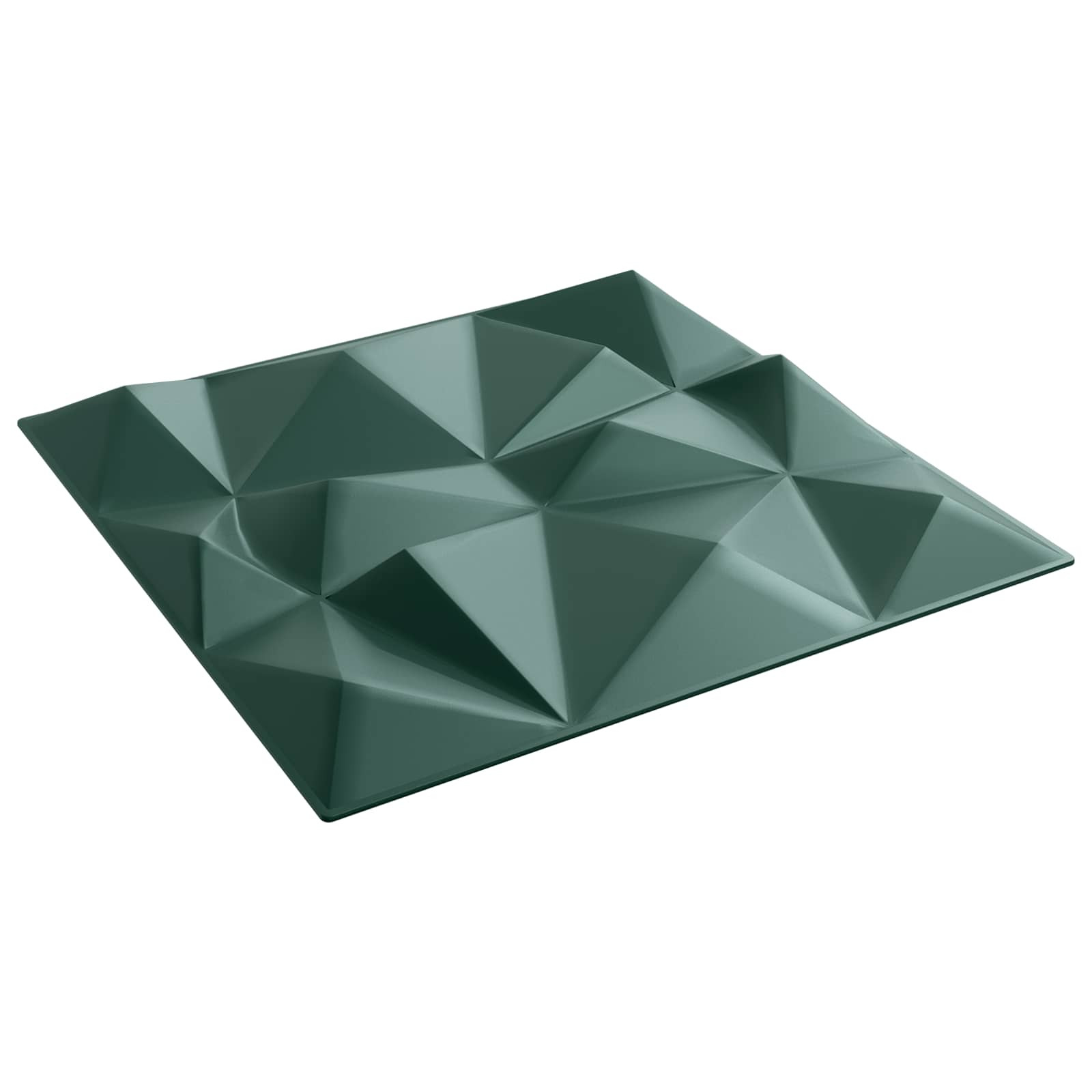 vidaXL Wandpaneele 12 pcs Diamant Grün 50 x 50 cm XPS Schaum