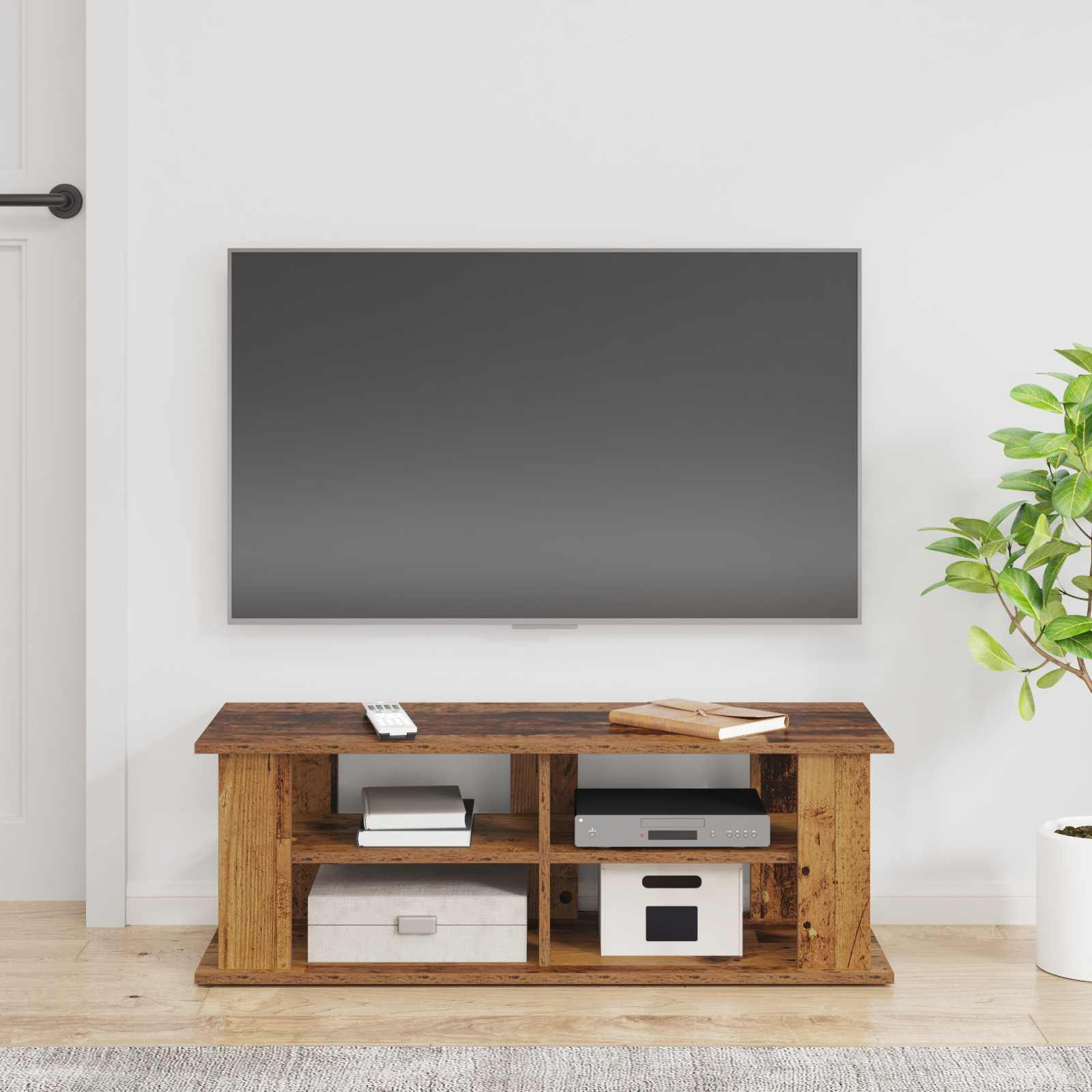 vidaXL TV-Ständer Altholz 96 x 35 x 33,5 cm