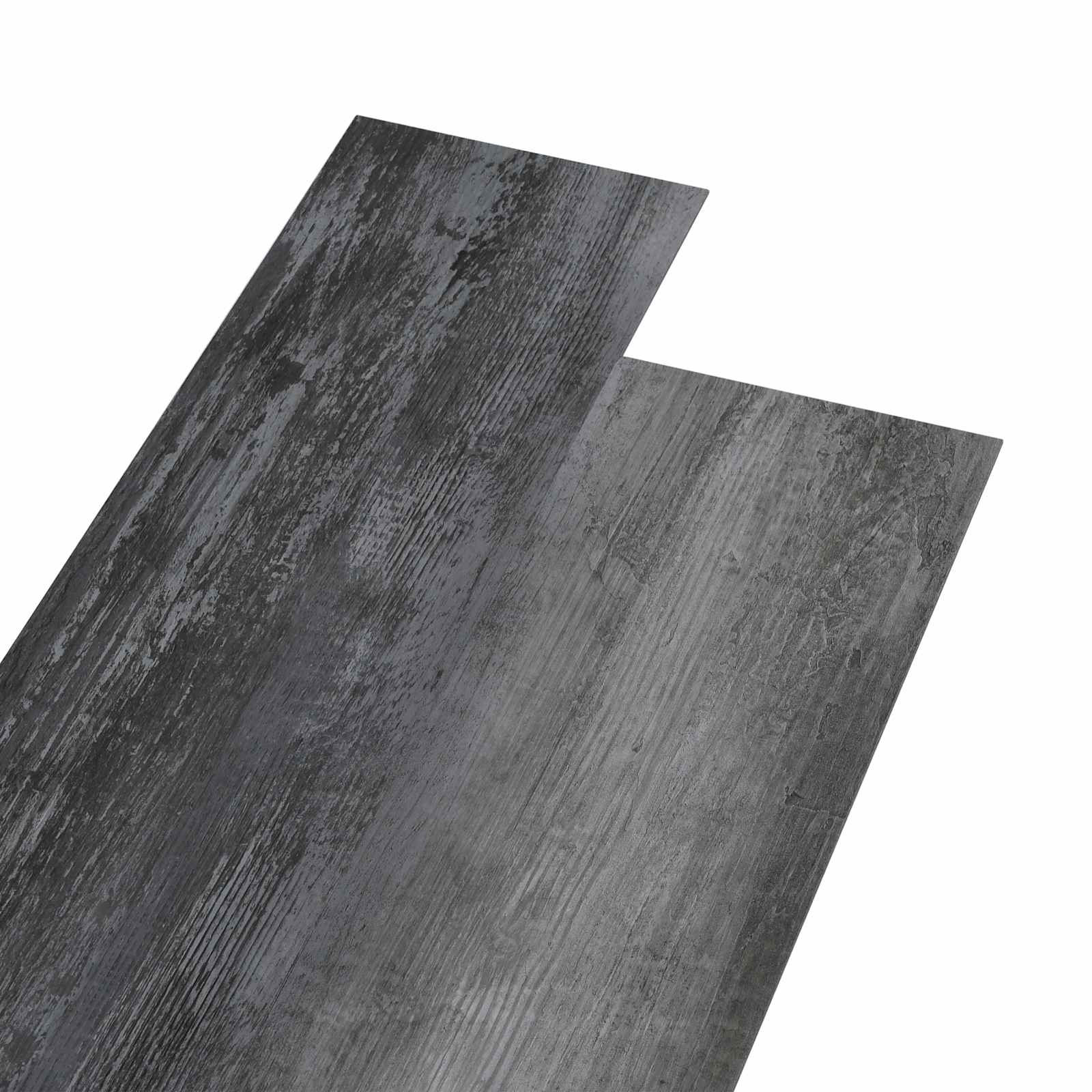vidaXL Selbstklebende Bodenbelagsdiele 32 pcs Glänzendes Grau 4,46 m²