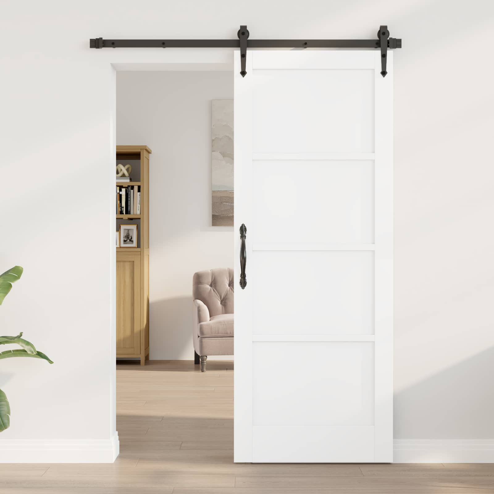 vidaXL Interior Tür Weiß 78 x 202 cm Sperrholz