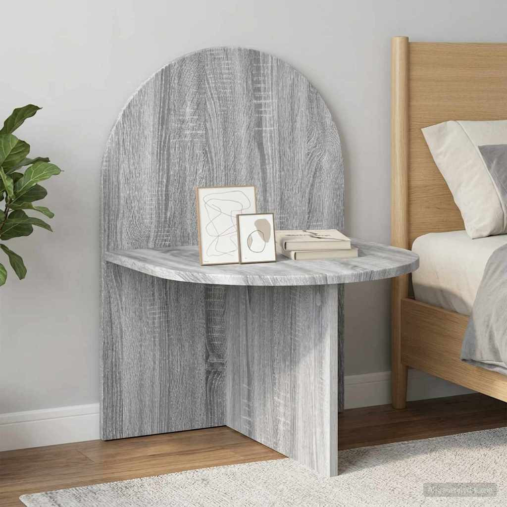 vidaXL Nachttisch Graues Sonoma 48 x 49 x 65 cm Holzwerkstoff