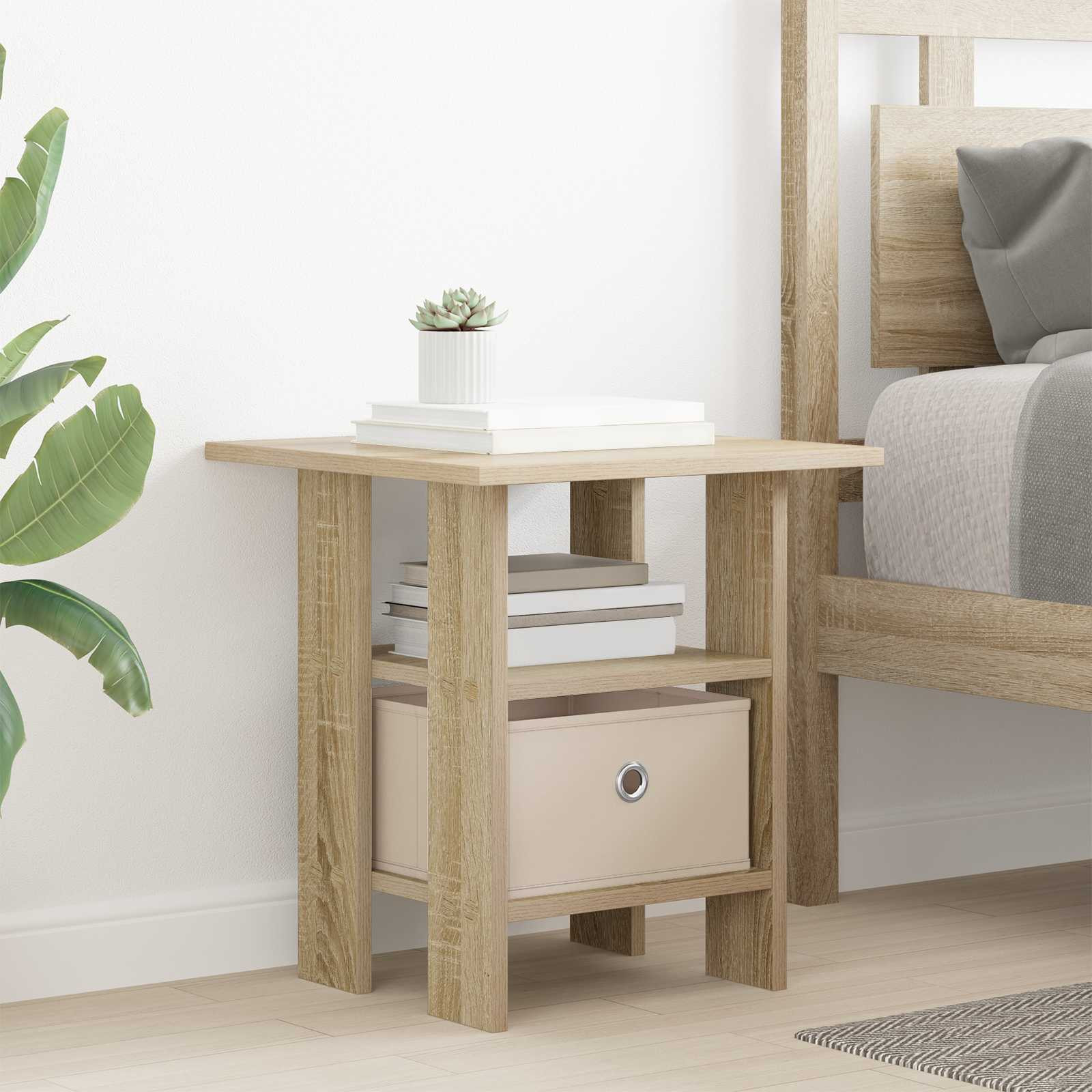 vidaXL Nachttisch Sonoma-Eiche 41 x 40 x 45 cm Holzwerkstoff