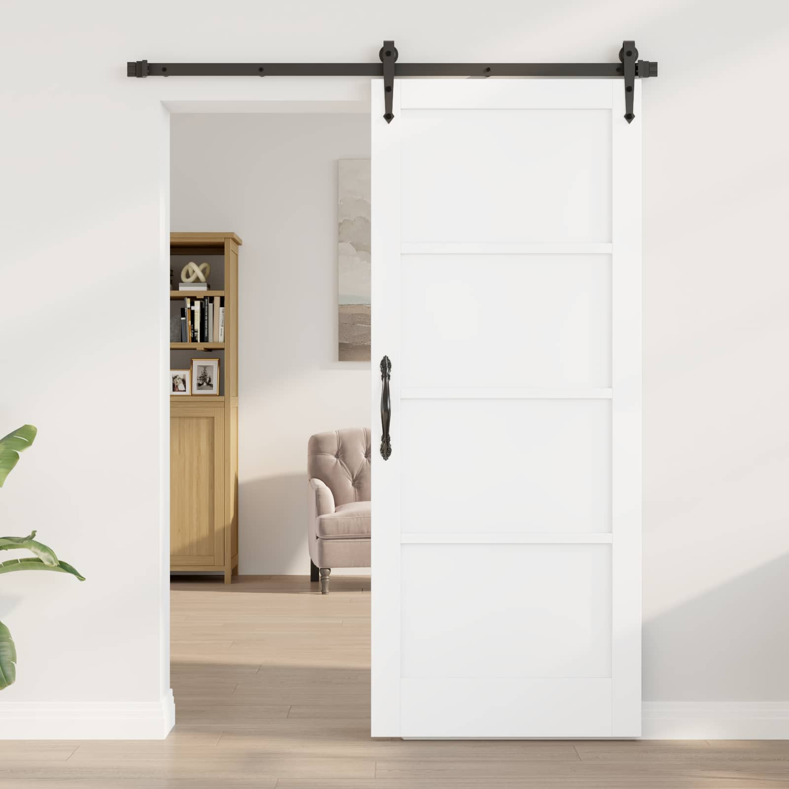 vidaXL Interior Tür Weiß 83 x 202 cm Sperrholz