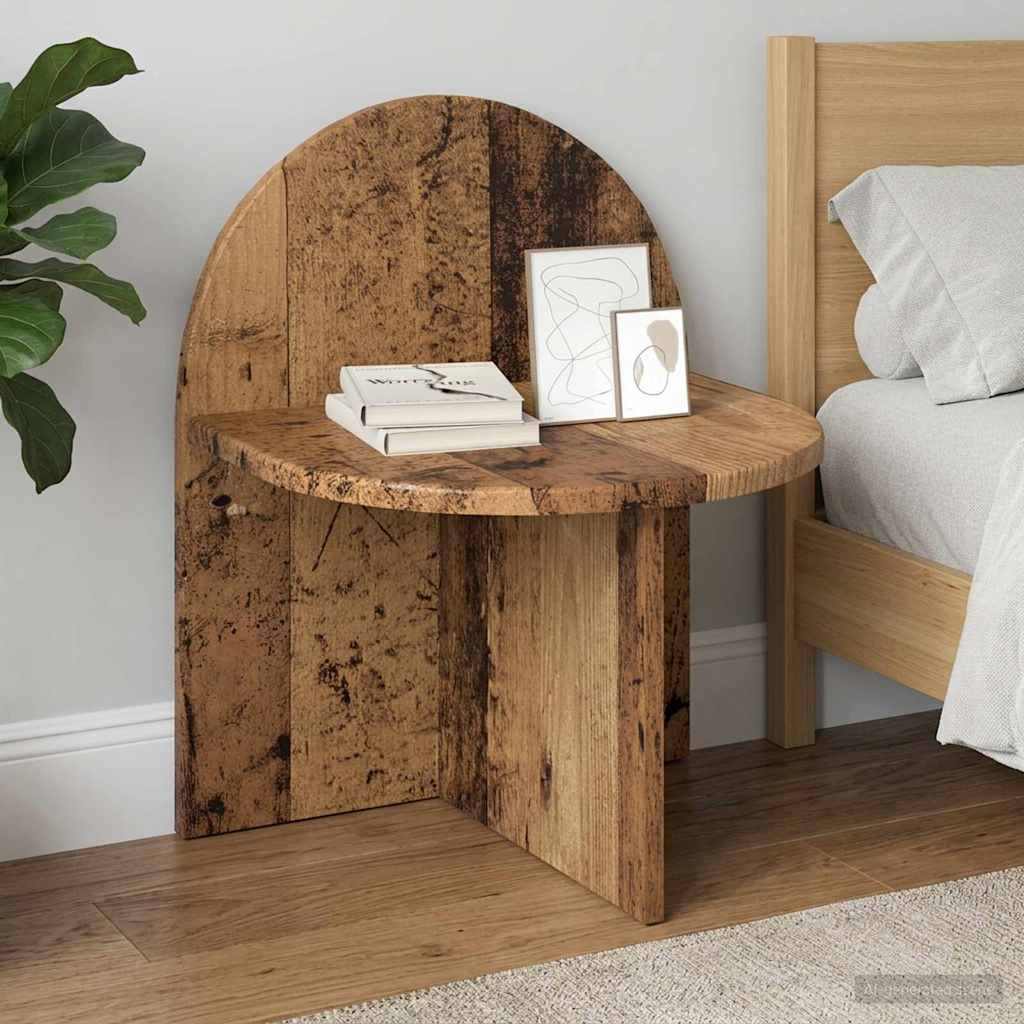 vidaXL Nachttisch 2 pcs Altholz 40 x 35,5 x 45,5 cm Holzwerkstoff