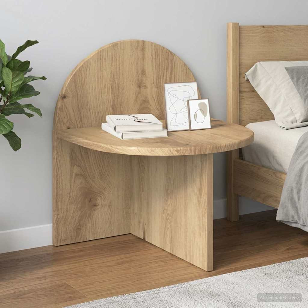 vidaXL Nachttisch 2 Stk. Artisan-Eiche 40 x 35,5 x 45,5 cm