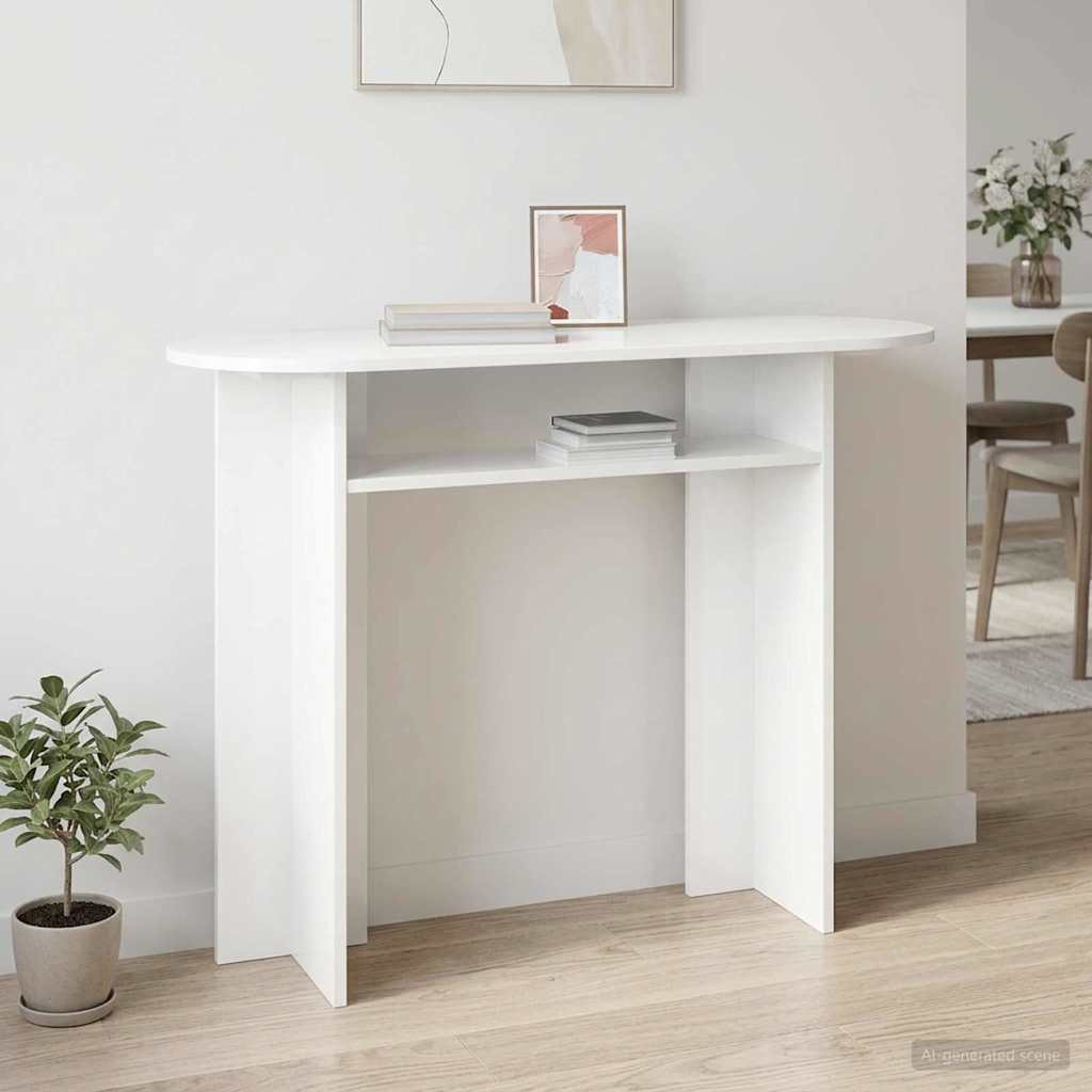 vidaXL Konsolentisch Weiß 100 x 39,5 x 75 cm Holzwerkstoff