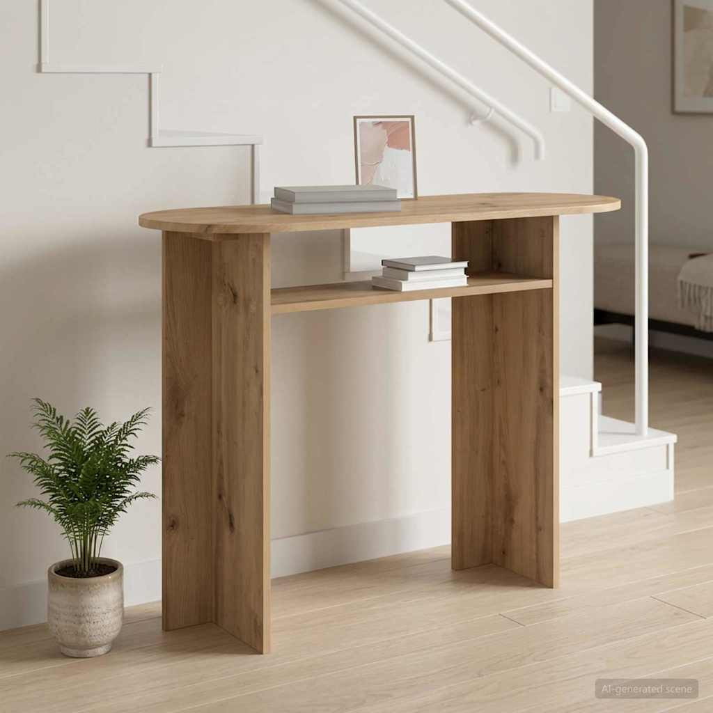 vidaXL Konsolentisch Artisan-Eiche 100 x 39,5 x 75 cm Holzwerkstoff