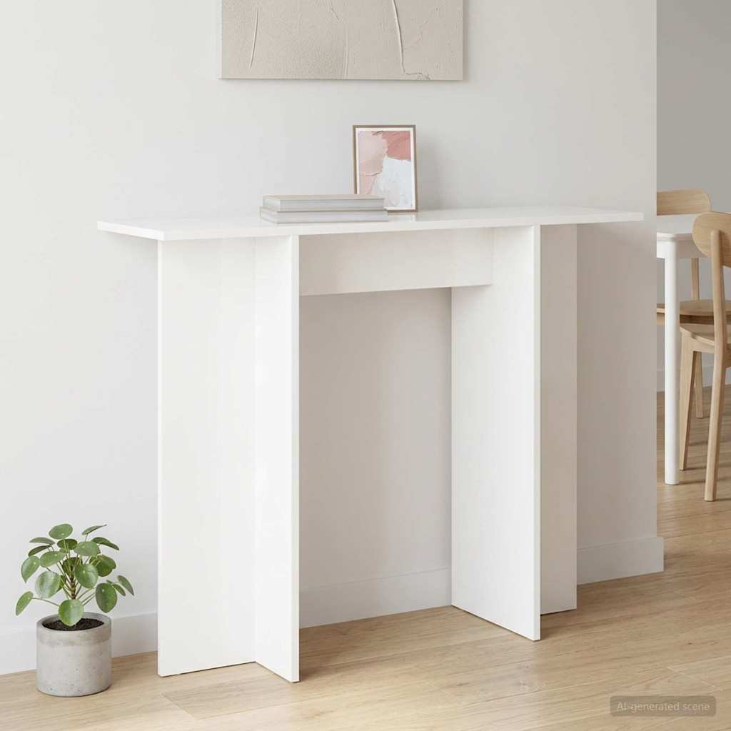 vidaXL Konsolentisch Weiß 100 x 30 x 75 cm Holzwerkstoff