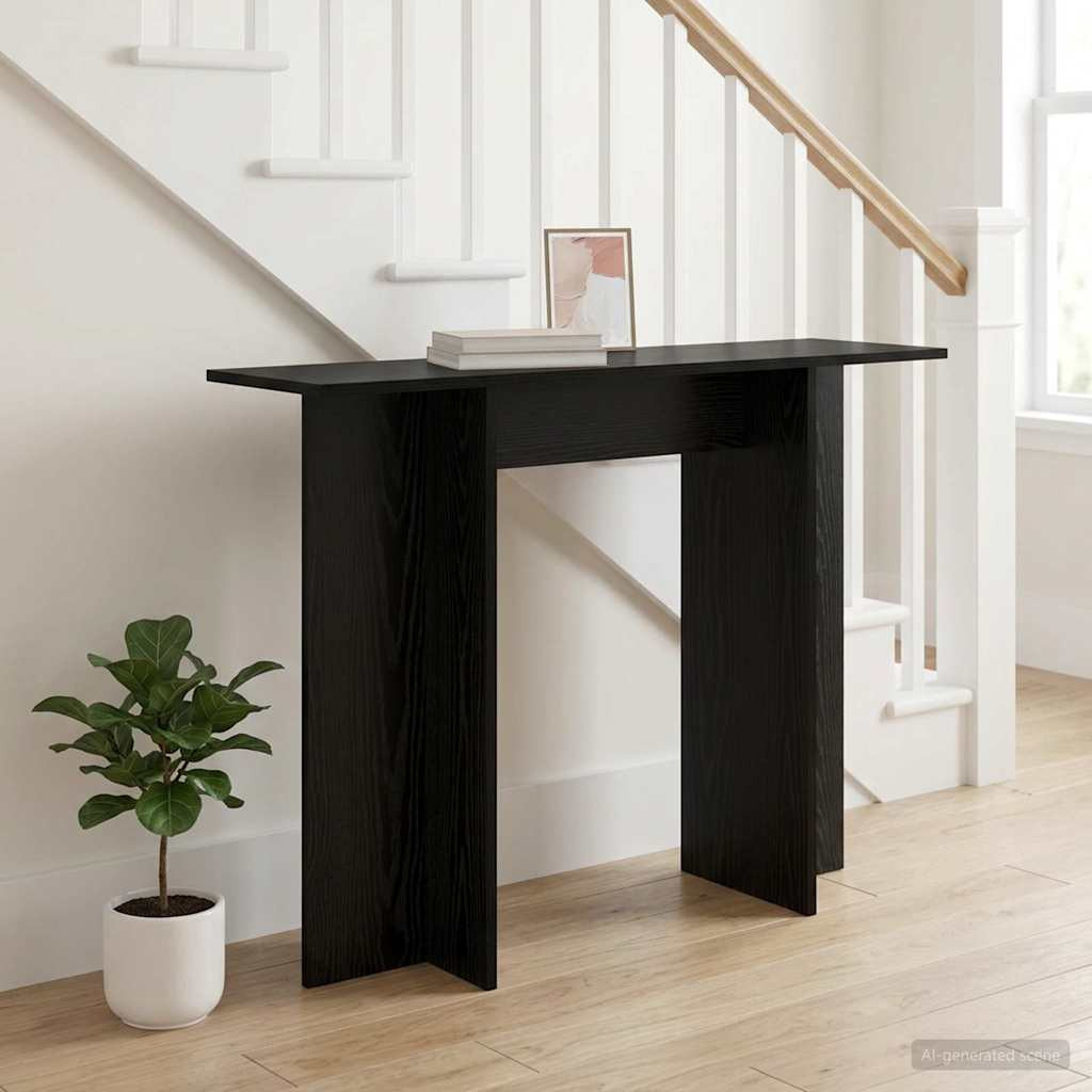 vidaXL Konsolentisch Schwarze Eiche 100 x 30 x 75 cm Holzwerkstoff