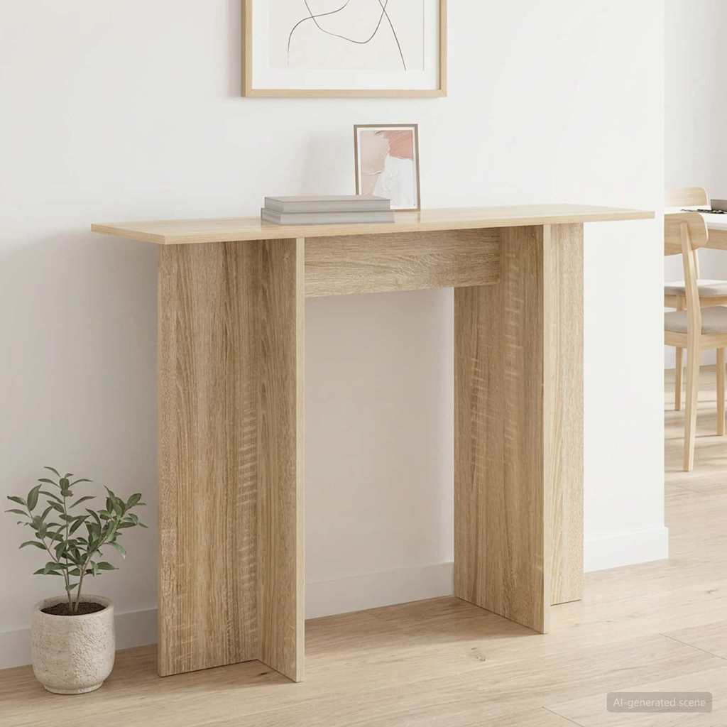 vidaXL Konsolentisch Sonoma-Eiche 100 x 30 x 75 cm Holzwerkstoff
