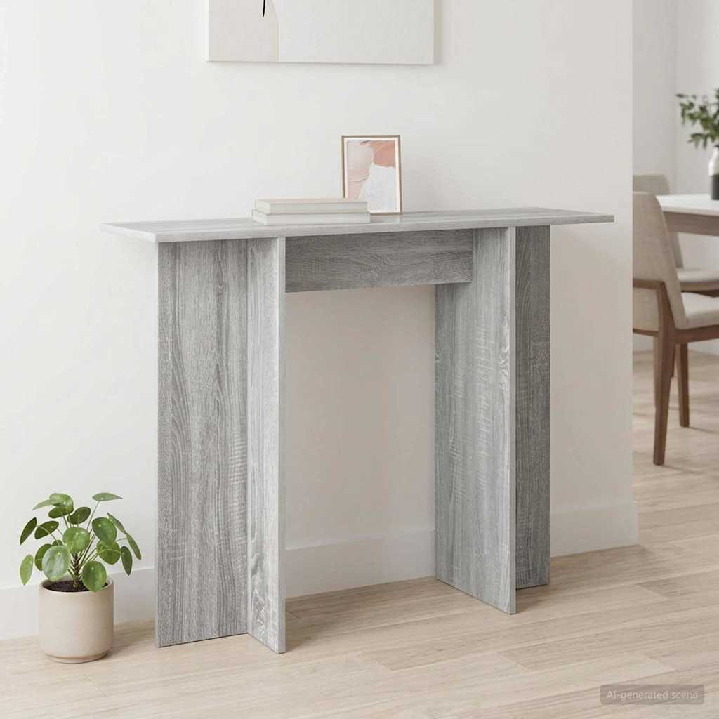 vidaXL Konsolentisch Graues Sonoma 100 x 30 x 75 cm Holzwerkstoff