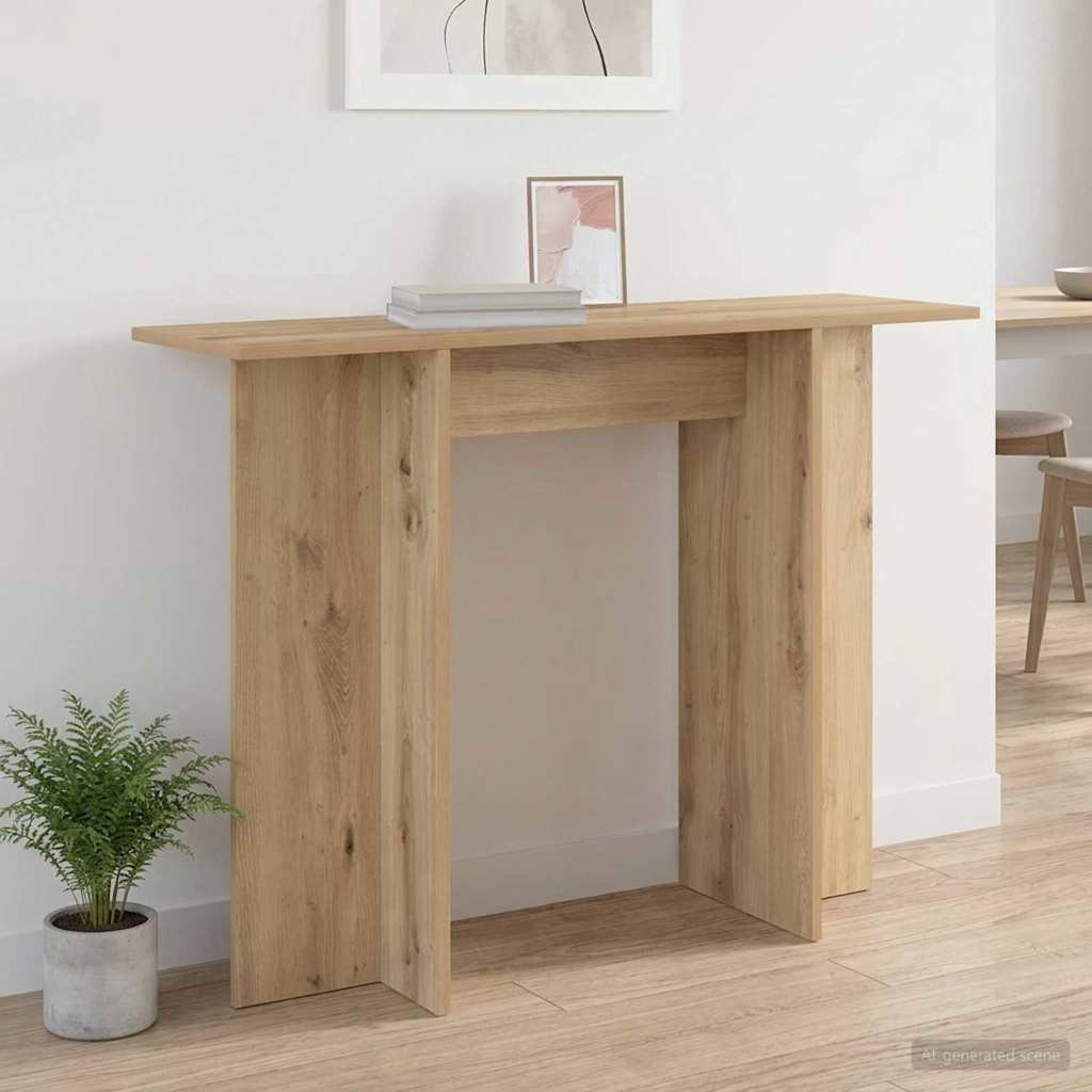 vidaXL Konsolentisch Artisan-Eiche 100 x 30 x 75 cm Holzwerkstoff