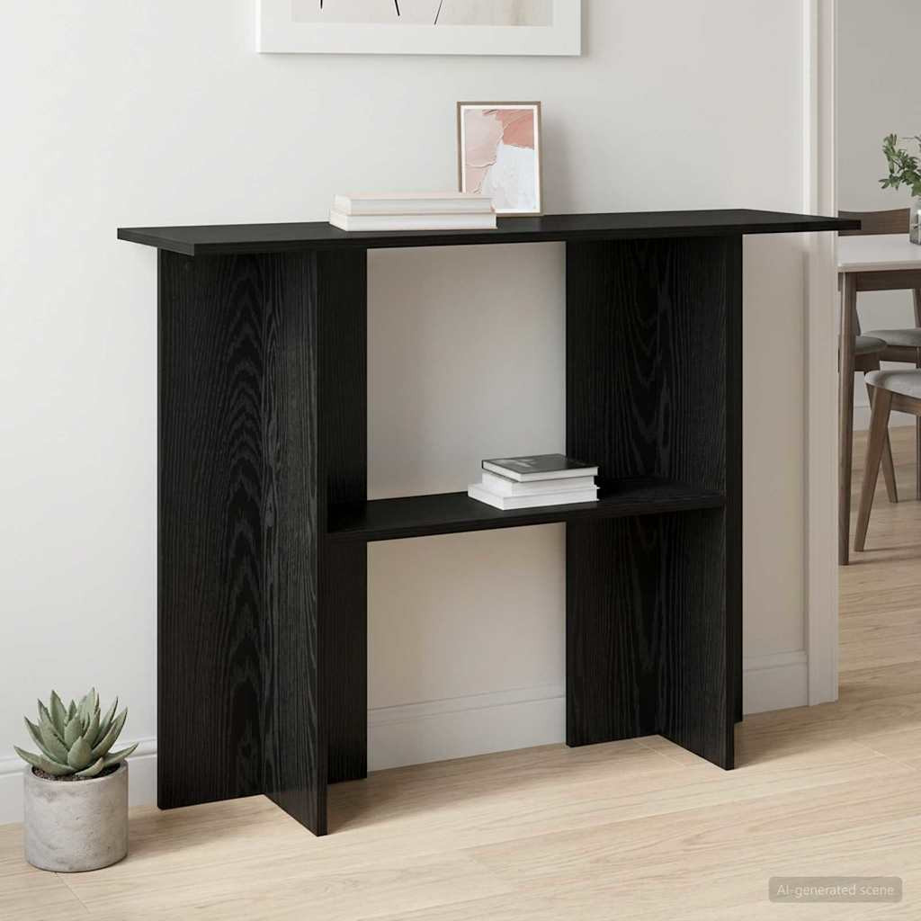 vidaXL Konsolentisch Schwarze Eiche 100 x 30 x 75 cm Holzwerkstoff