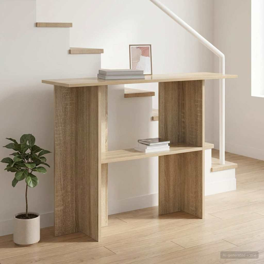 vidaXL Konsolentisch Sonoma-Eiche 100 x 30 x 75 cm Holzwerkstoff