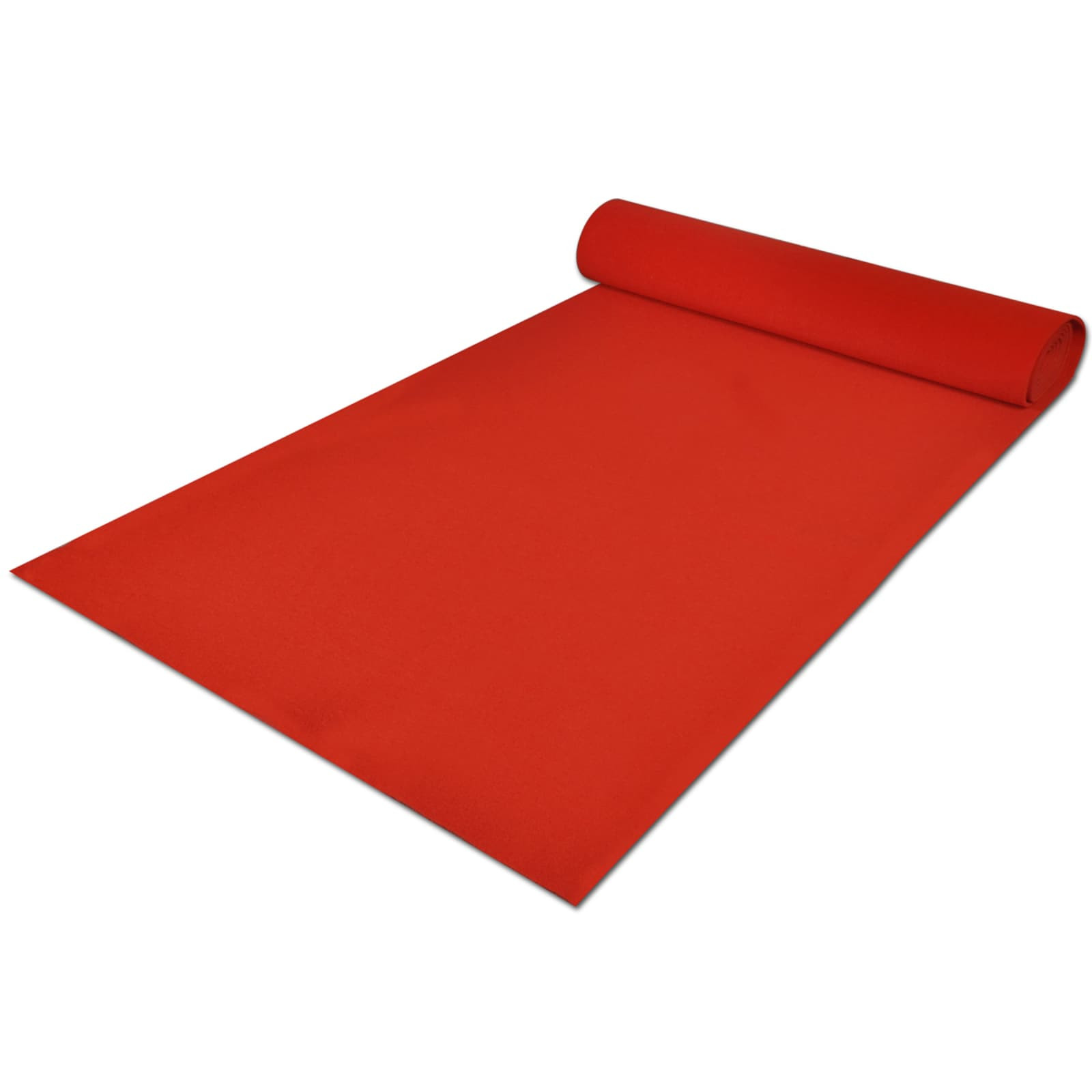 vidaXL Teppich Rot 1 x 20 m Polyester