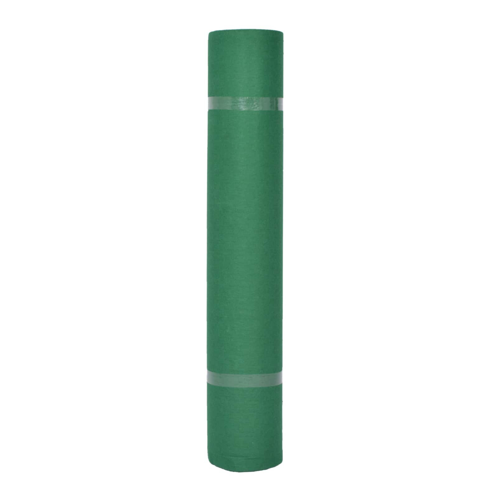 vidaXL Teppich Uni Grün 1 x 24 m Stoff