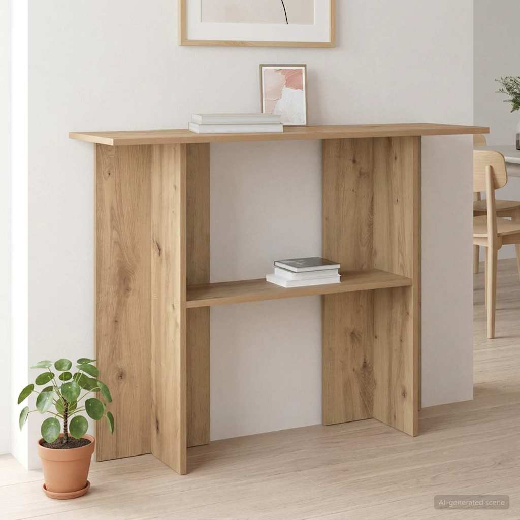 vidaXL Konsolentisch Artisan-Eiche 100 x 30 x 75 cm Holzwerkstoff
