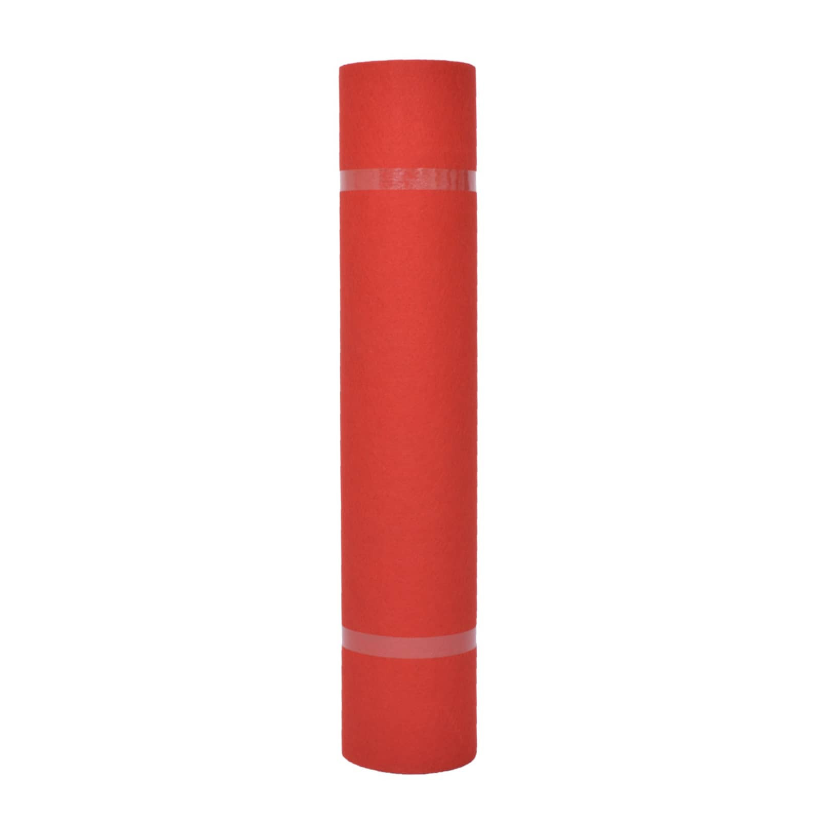 vidaXL Teppich Uni Rot 1 x 12 m Stoff