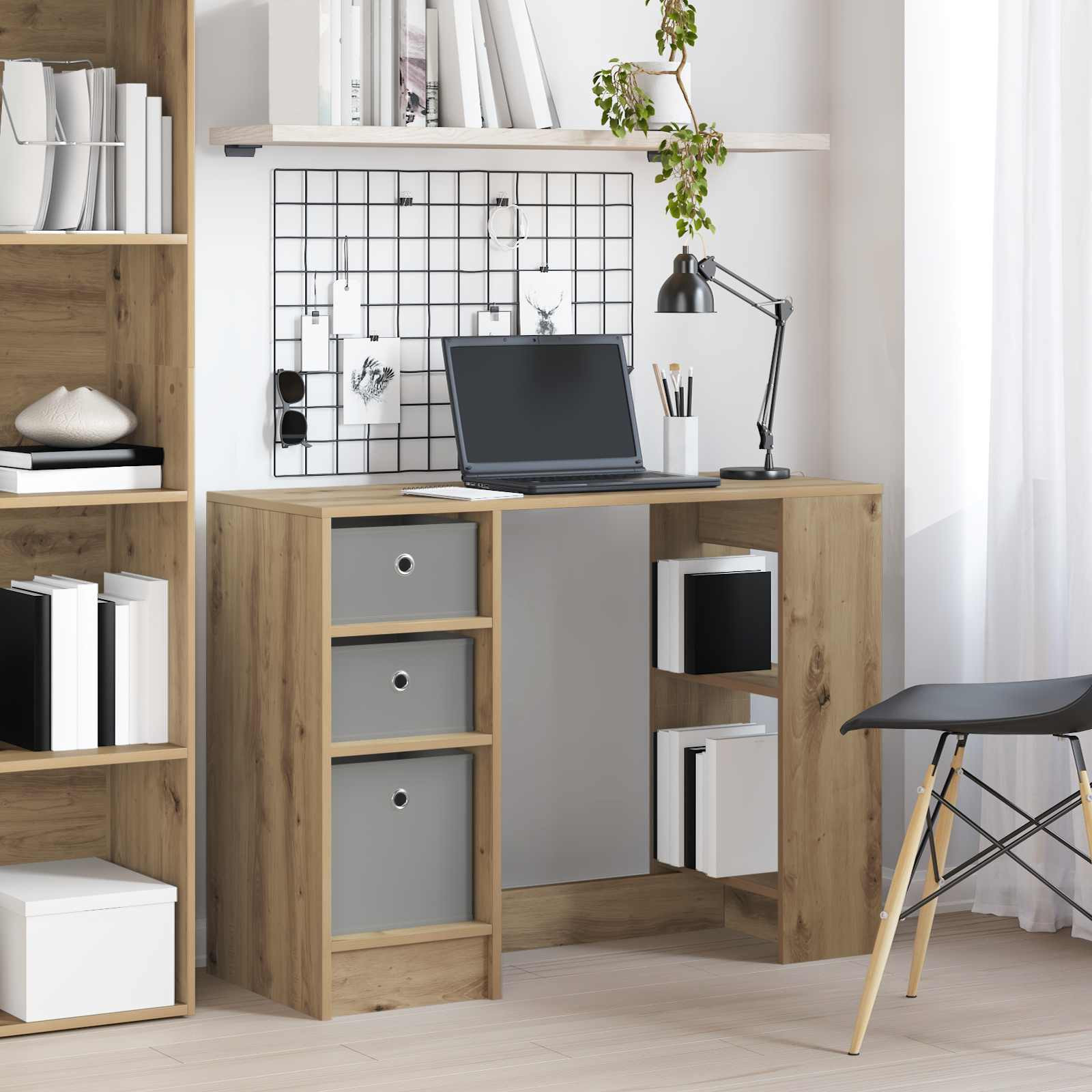 vidaXL Schreibtisch Artisan-Eiche Holzwerkstoff 100 x 40 x 75 cm