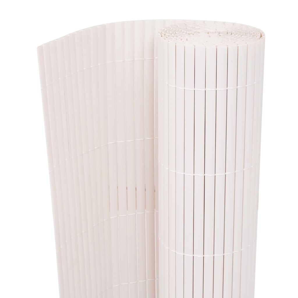 vidaXL Gartenzaun Weiß 150 x 500 cm PVC