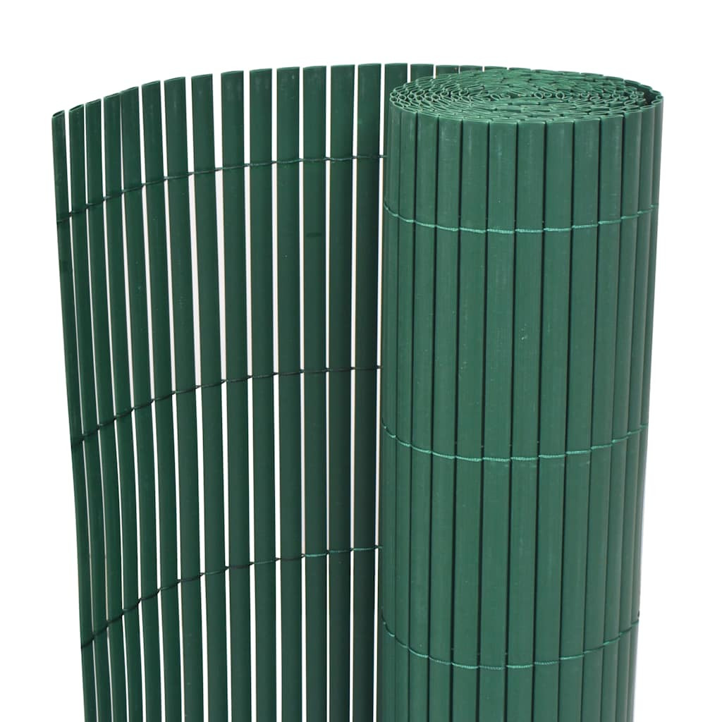 vidaXL Gartenzaun Grün 150 x 500 cm PVC