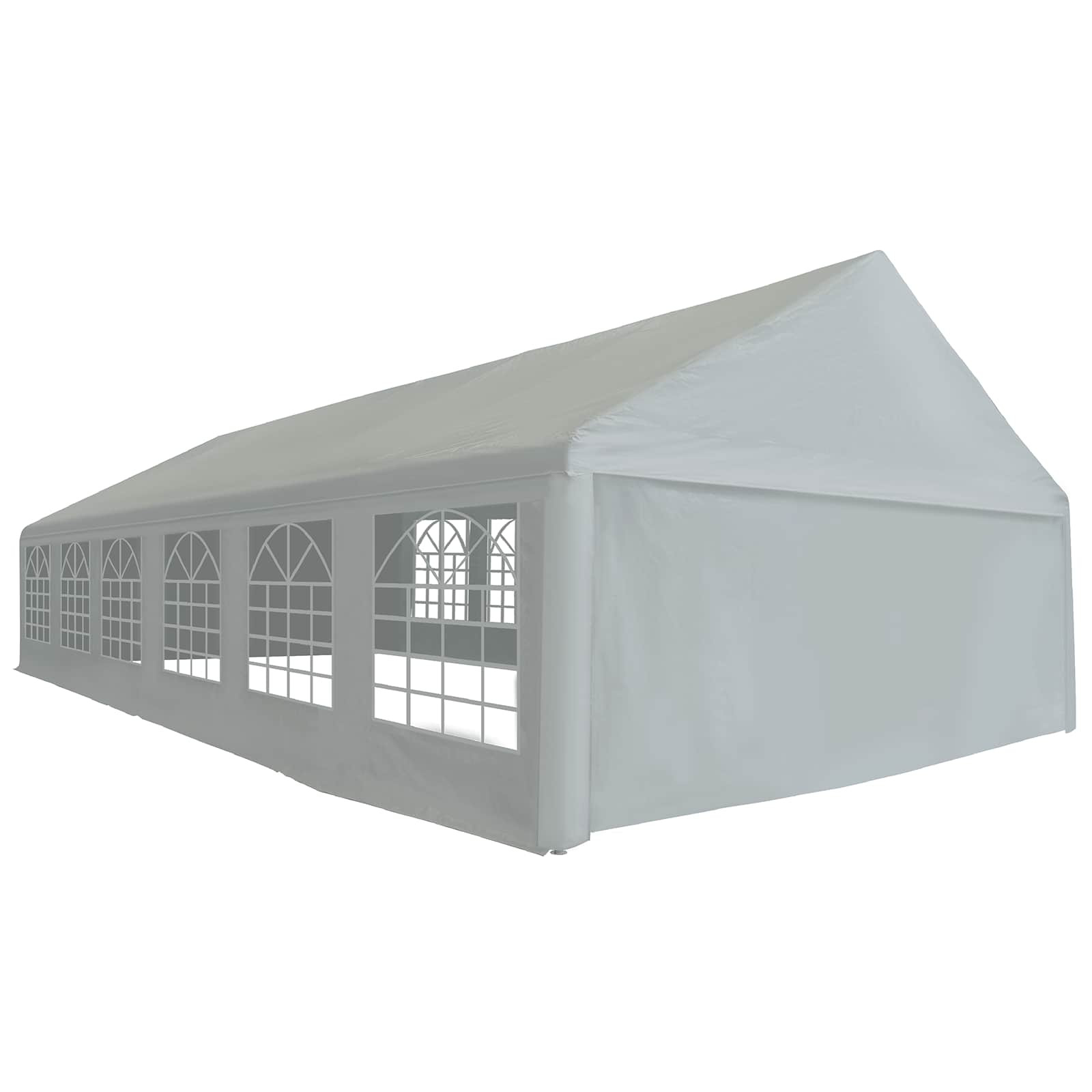 vidaXL Zeltstoff ohne Gestell Grau 12 x 6 m PE