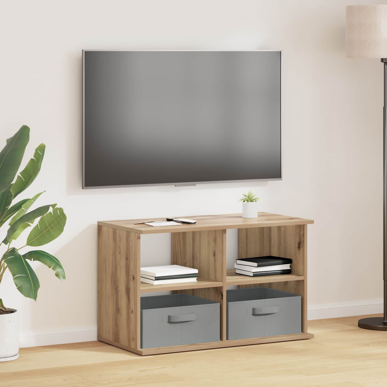 vidaXL TV-Ständer 79 x 40 x 48 cm Artisan-Eiche