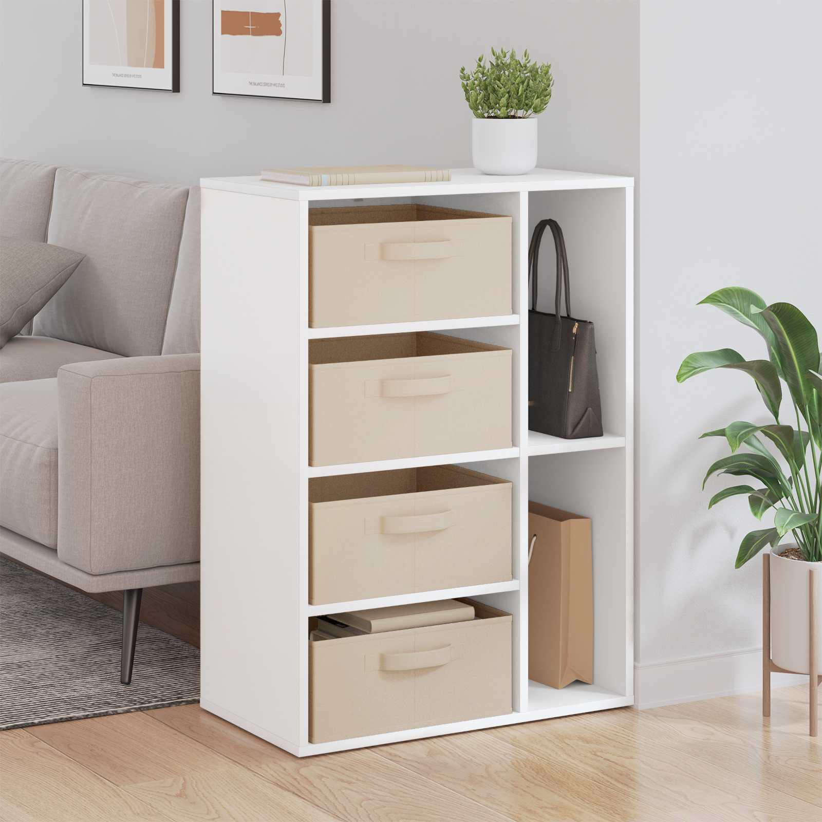 vidaXL Sideboard Weiß 60 x 33,5 x 84 cm