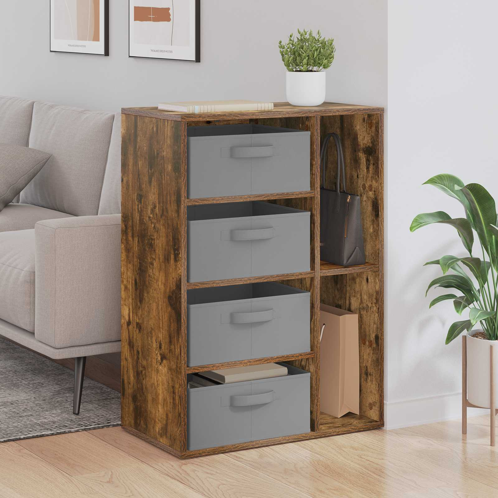 vidaXL Sideboard Raucheiche 60 x 33,5 x 84 cm