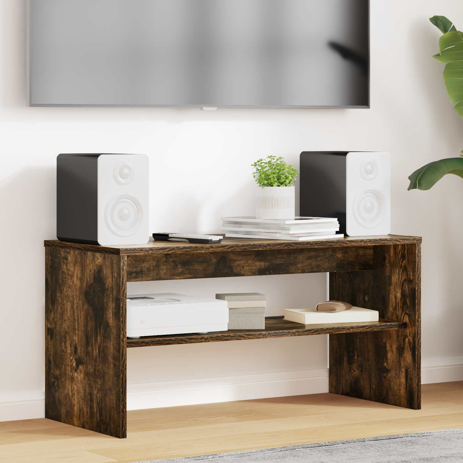 vidaXL TV-Schränk Geräucherte Eiche 80 x 35 x 40 cm Holzwerkstoff