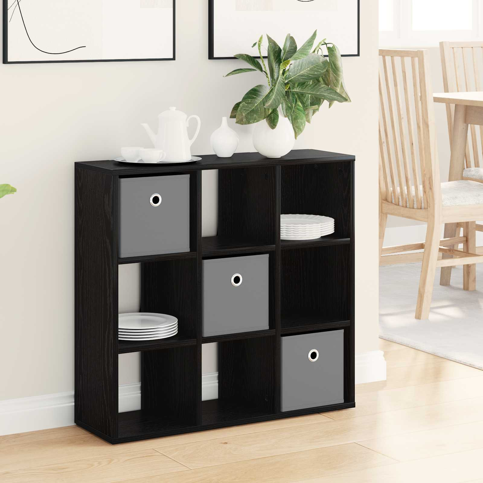 vidaXL Sideboard Schwarz Eichen-Optik 73,5 x 24 x 69,5 cm