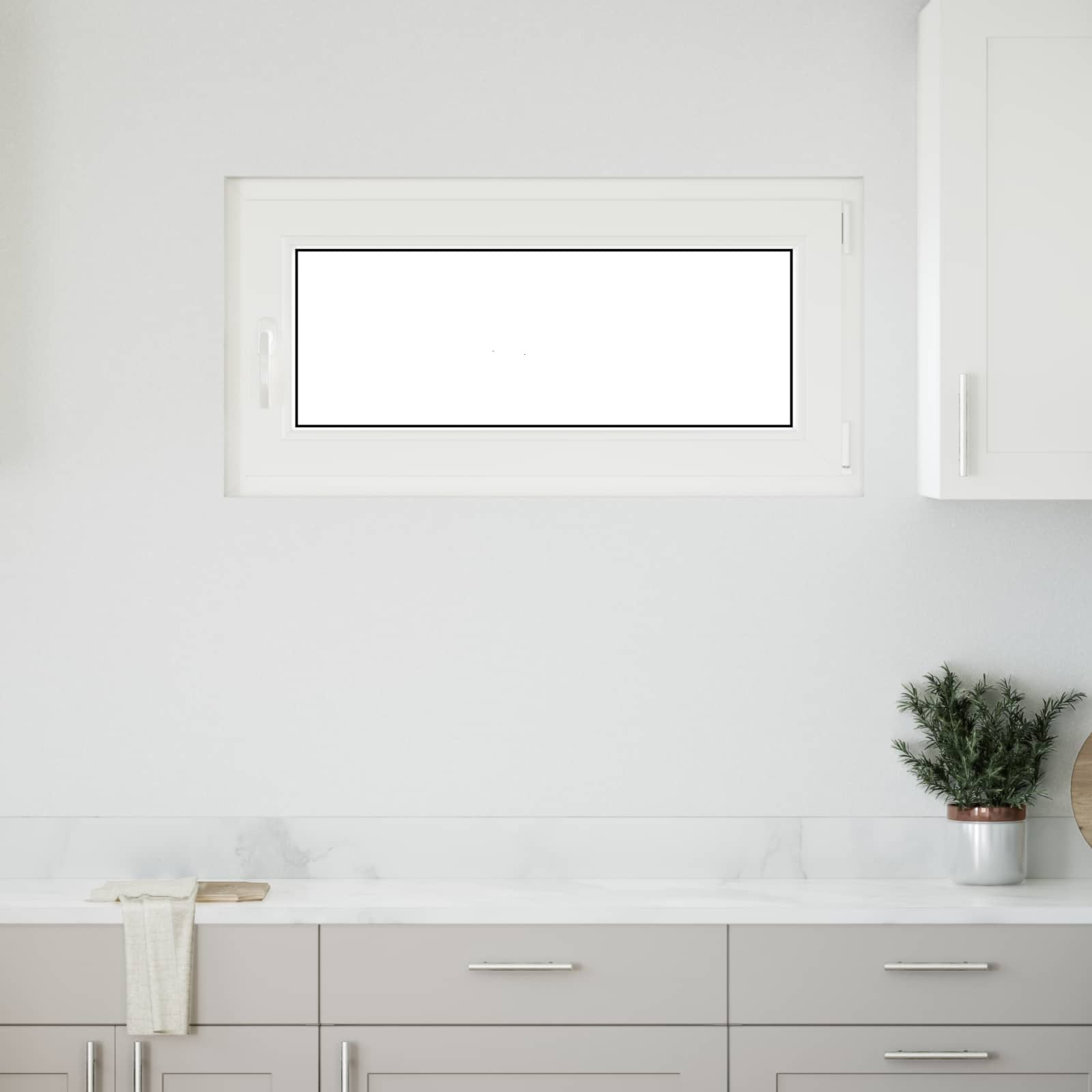 vidaXL Kellerfenster RISOR 100 x 50 cm PVC und Glas Weiß